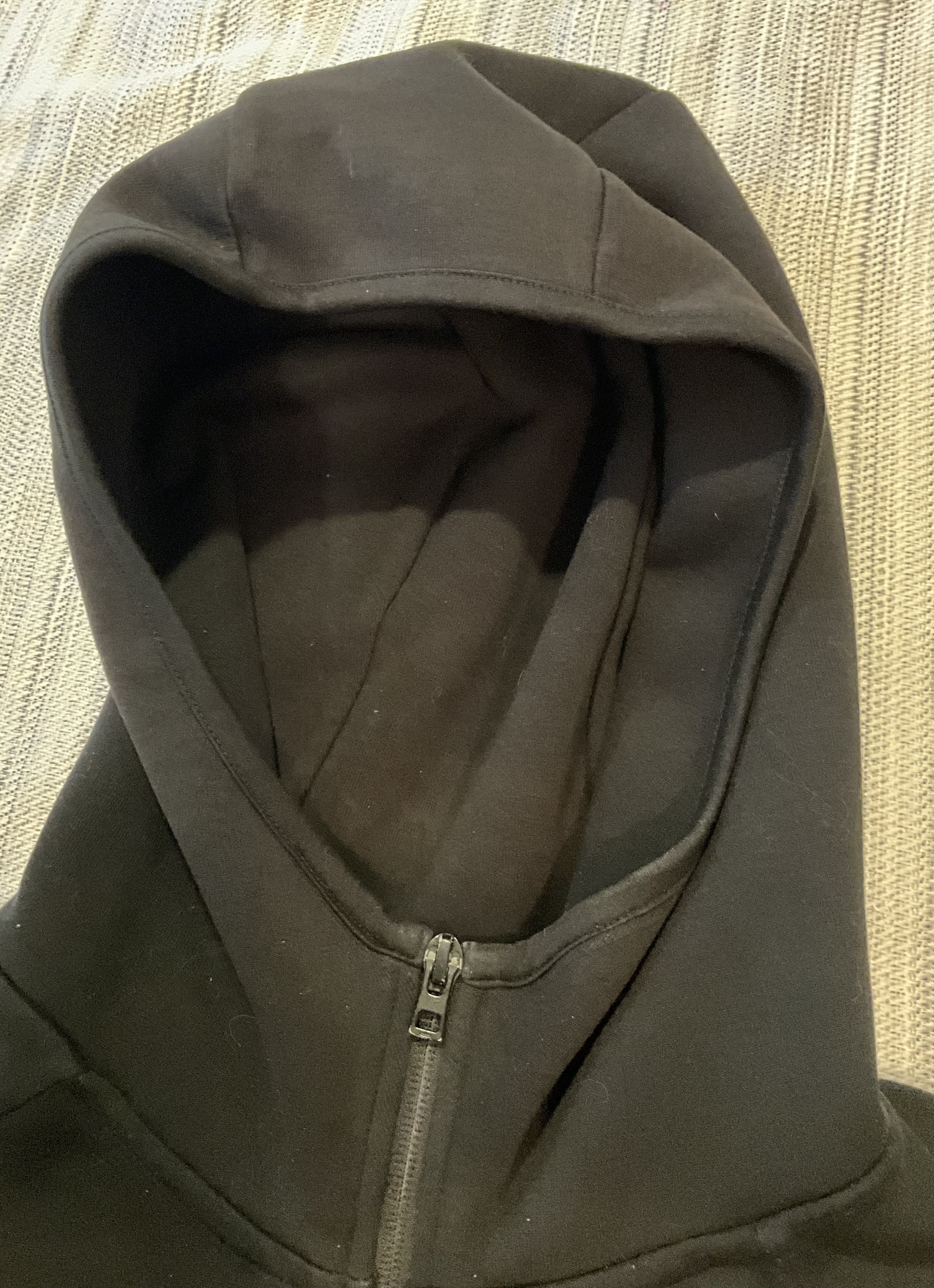 Uniqlo UNIQLO Full-Zip Hoodie w/ Chest Pocket – Black (Large) Size US L / EU 52-54 / 3 - 3 Thumbnail