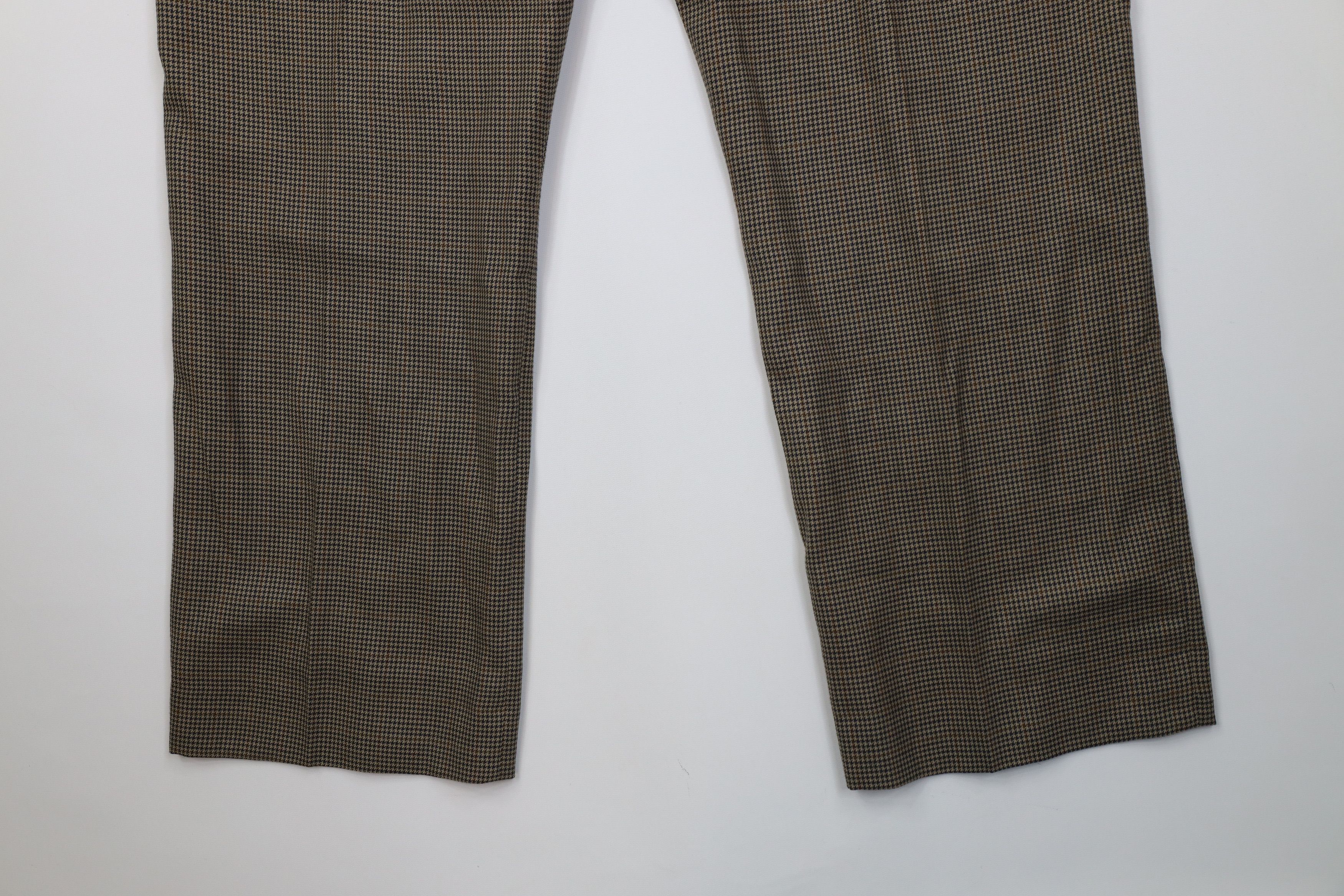 Orvis Vintage 70s Orvis Houndstooth Knit Wide Leg Chino Pants USA Size US 38 / EU 54 - 12 Thumbnail