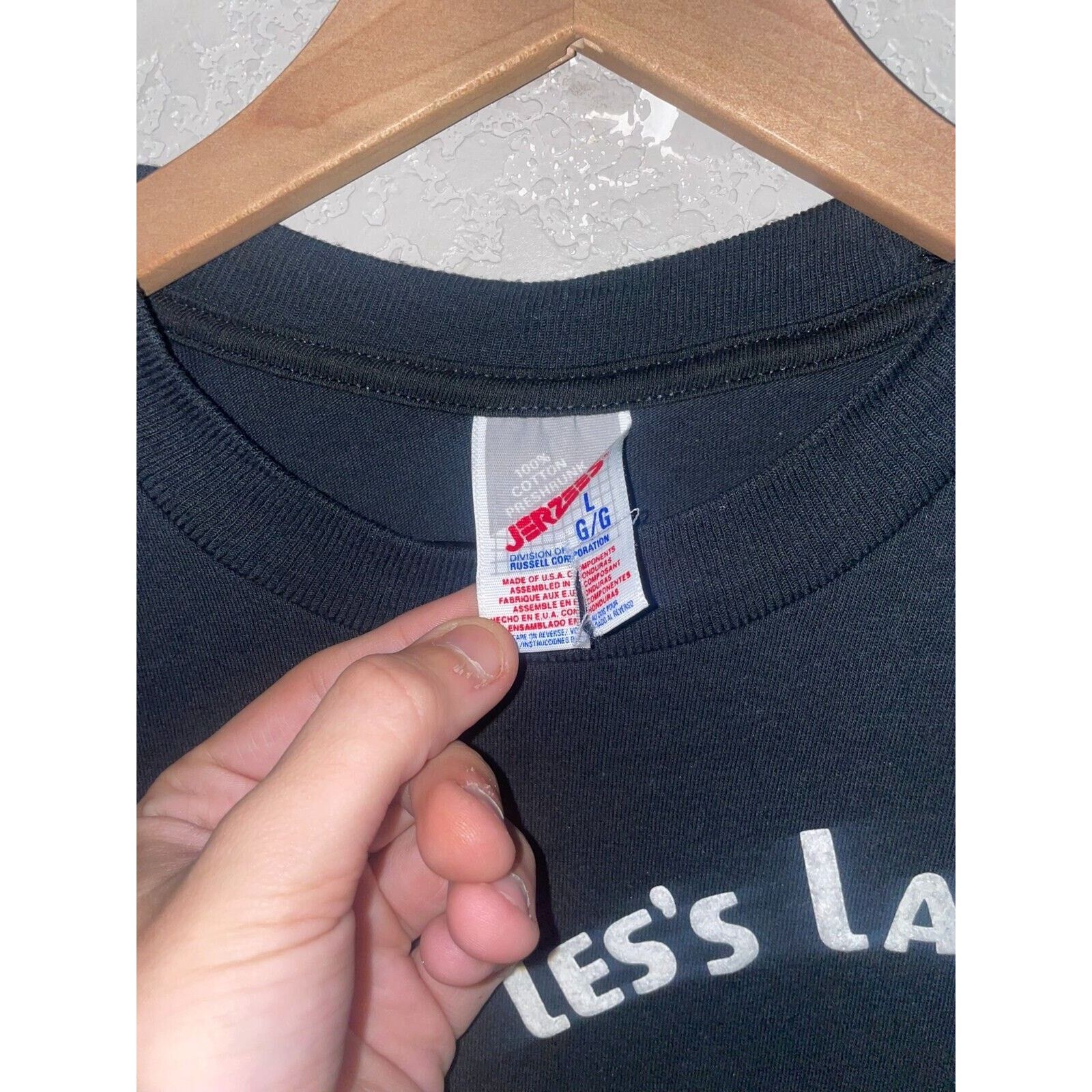 Jerzees Vintage Birthday Shirt Les's Last Night Sept. 27 1996 Tee L Size US L / EU 52-54 / 3 - 4 Thumbnail