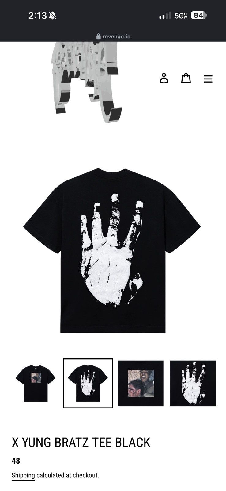 Revenge Revenge X Yung Bratz Tee Black Size US M / EU 48-50 / 2 - 3 Thumbnail