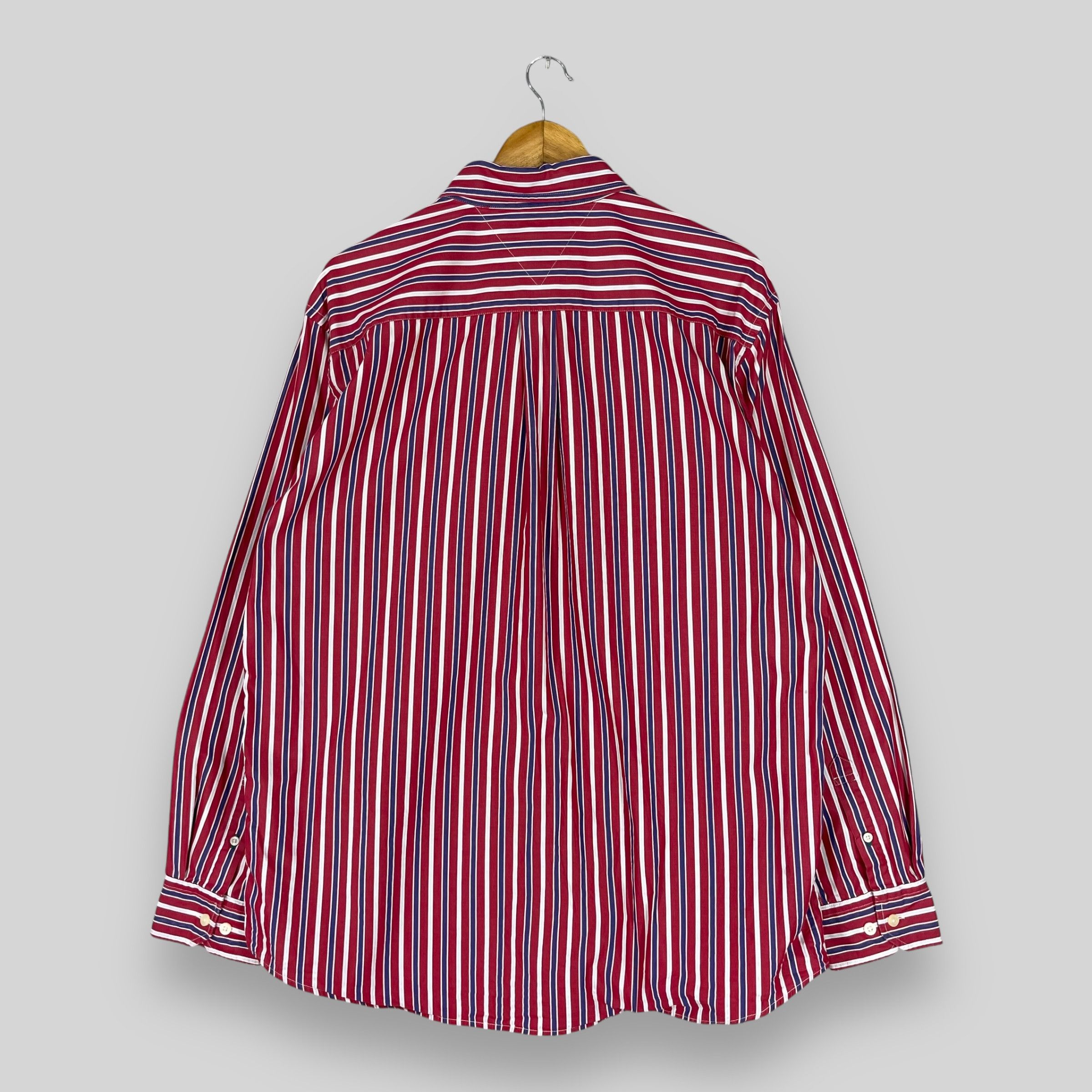 Tommy Hilfiger Vintage 90s TOMMY HILFIGER Retro Stripes Oxfords Shirt Size US XL / EU 56 / 4 - 8 Thumbnail