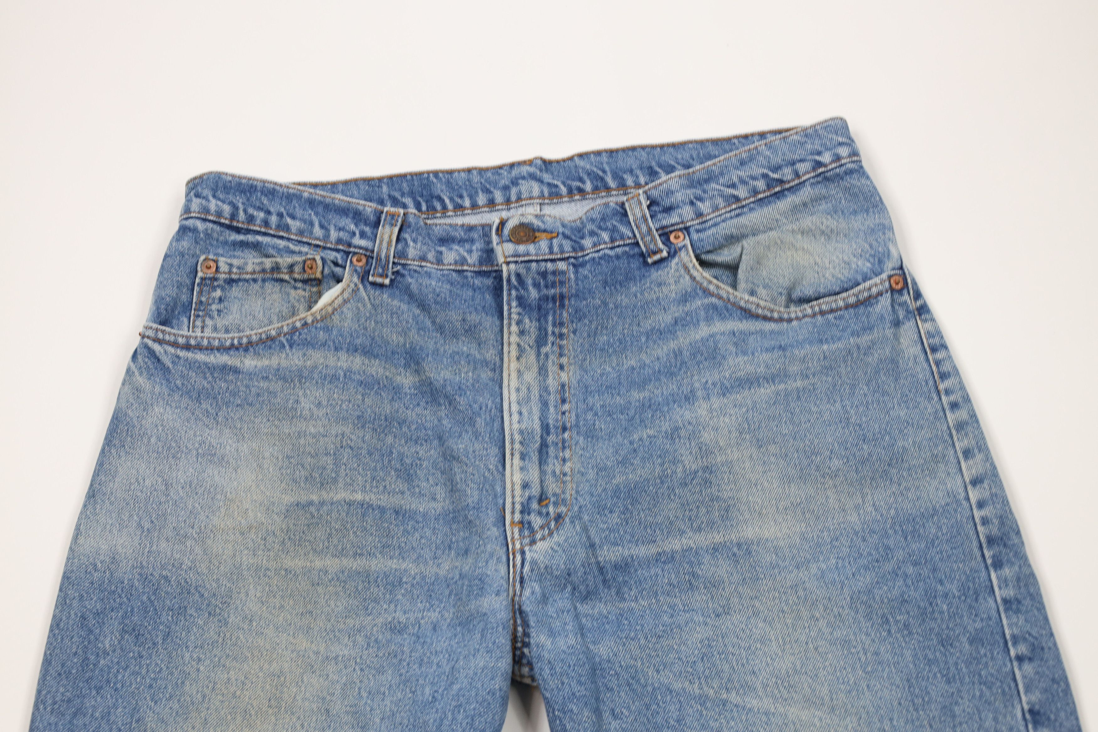 Levi's × Vintage Vintage 90s Levis 550 Relaxed Tapered Leg Jeans Blue USA Size US 36 / EU 52 - 2 Thumbnail