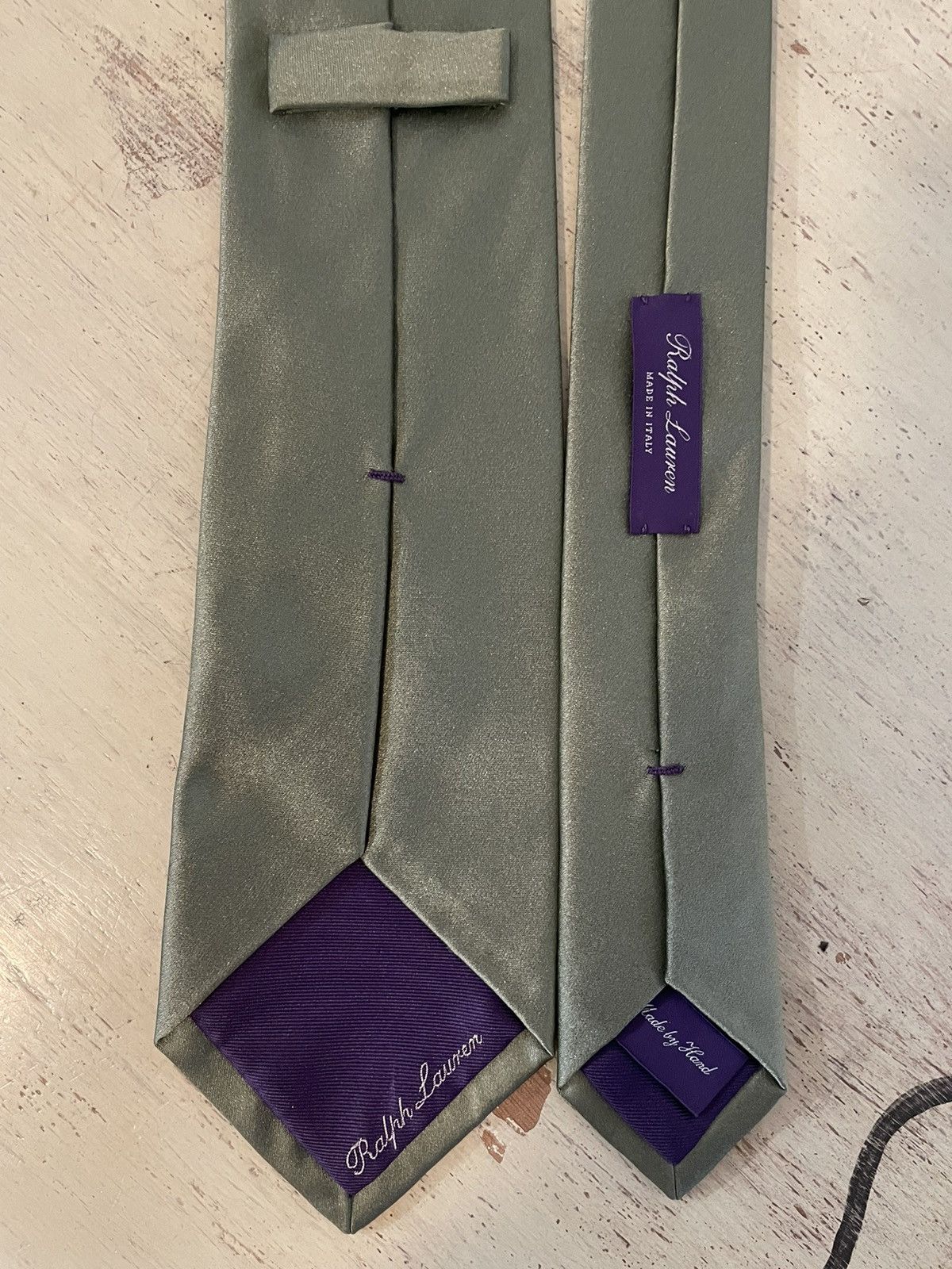 Ralph Lauren Purple Label Silk Satin Tie Size ONE SIZE - 2 Thumbnail