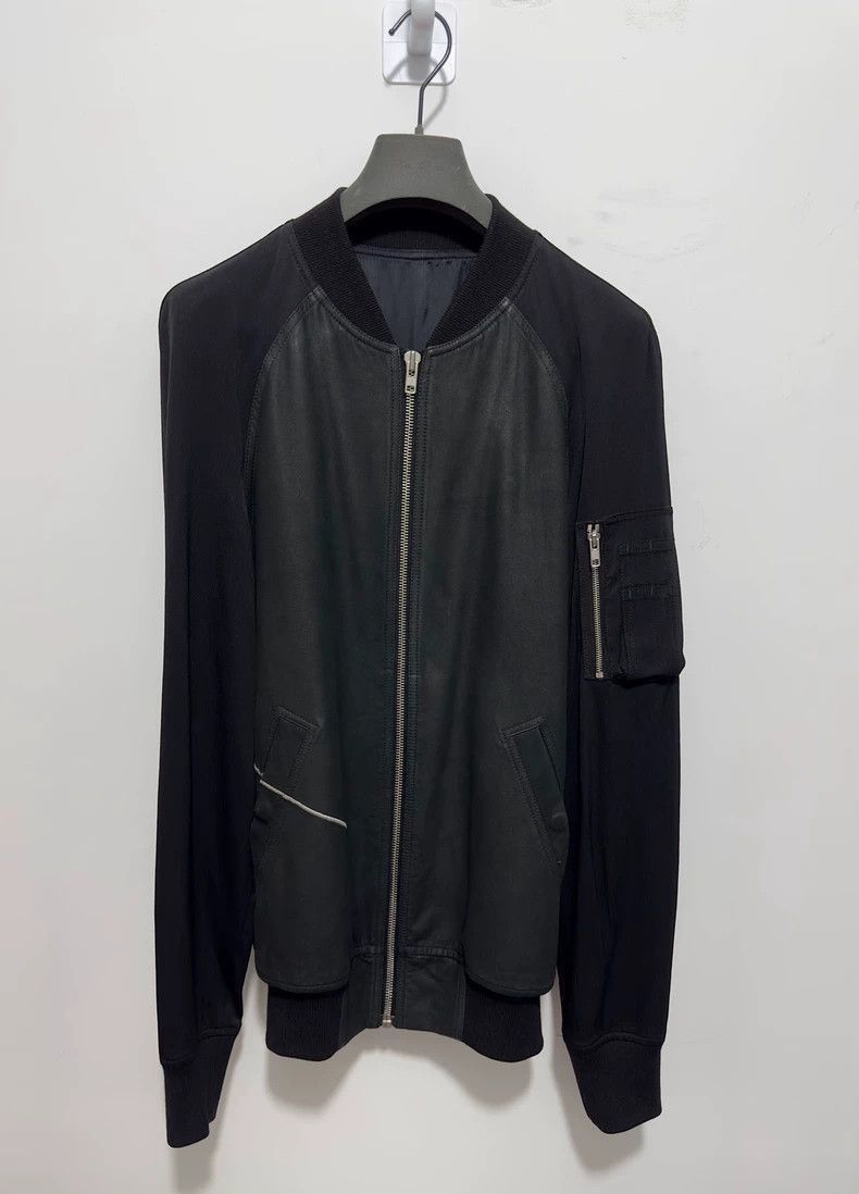 ジャケット RICK OWENS LAMBSKIN CROP BOMBER Rick Owens Girdered Bomber Jacket | RADPRESENT