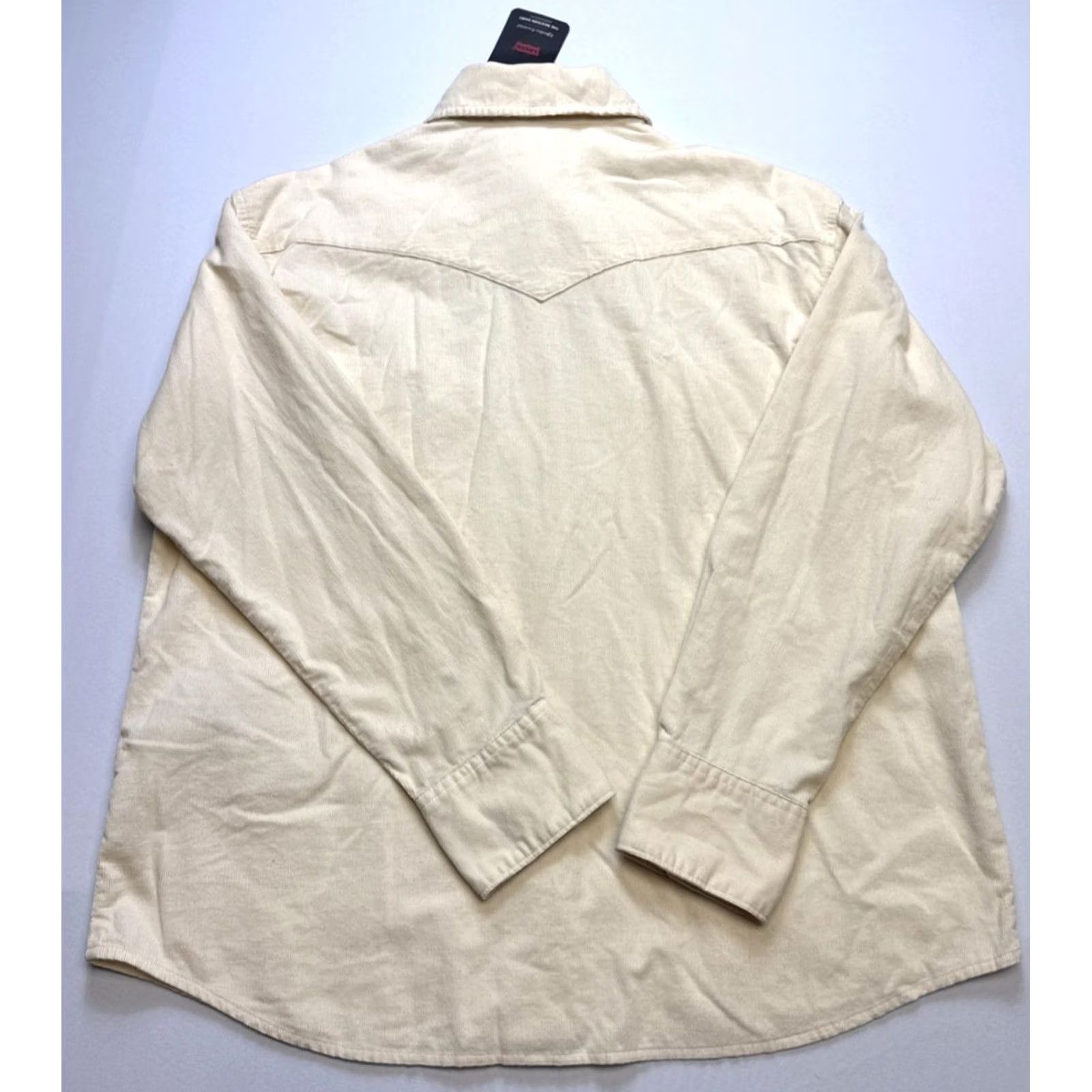 Levi's Levis Corduroy Western Shirt Womens Small Ivory Oversized Fit Pearl Snaps Size S / US 4 / IT 40 - 5 Thumbnail