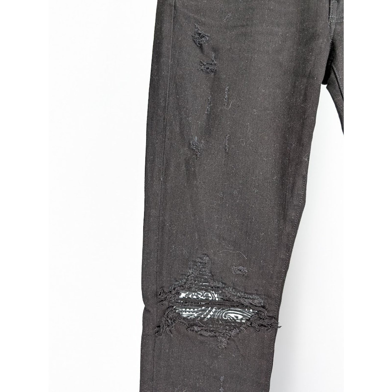 Amiri o1rshd1 Q:2 / MX1 Bandana Jeans in Black 30 Size US 30 / EU 46 - 6 Thumbnail