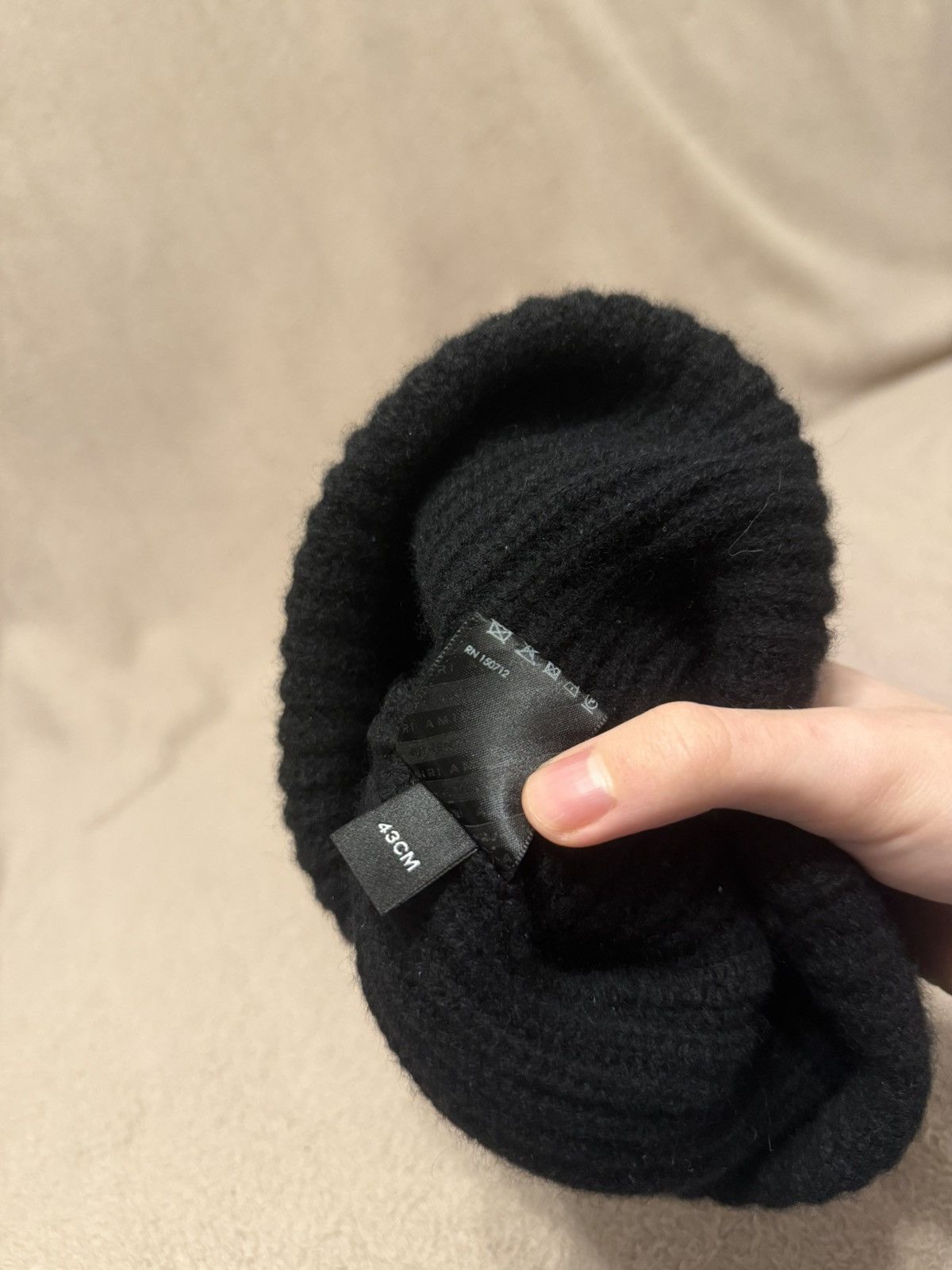 Amiri Cashmere 100% Beanie Black