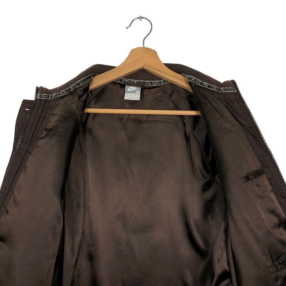 Nike 🔥90’s Vintage Bomber Jacket Nike Quilted Big Logo Size US M / EU 48-50 / 2 - 11 Thumbnail