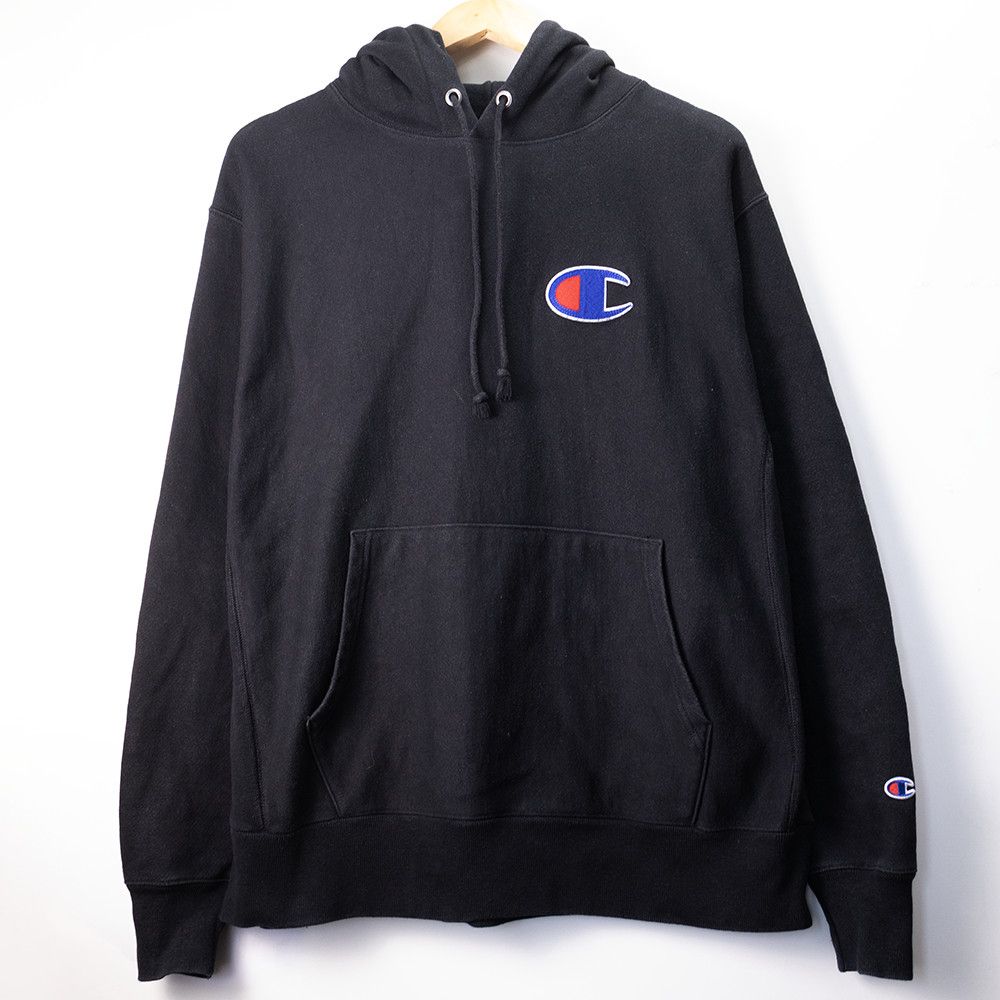 Champion Champion Reverse Weave Big C Hoodie Black Large Size US L / EU 52-54 / 3 - 1 Thumbnail