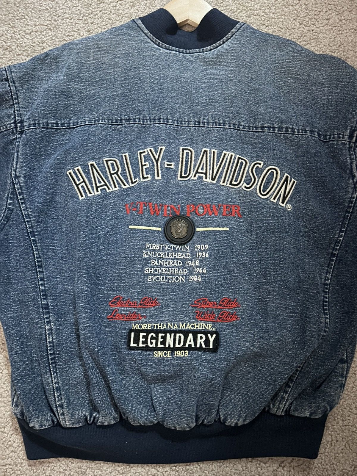 Harley Davidson Harley Davidson denim biker jacket Size US M / EU 48-50 / 2 - 5 Thumbnail