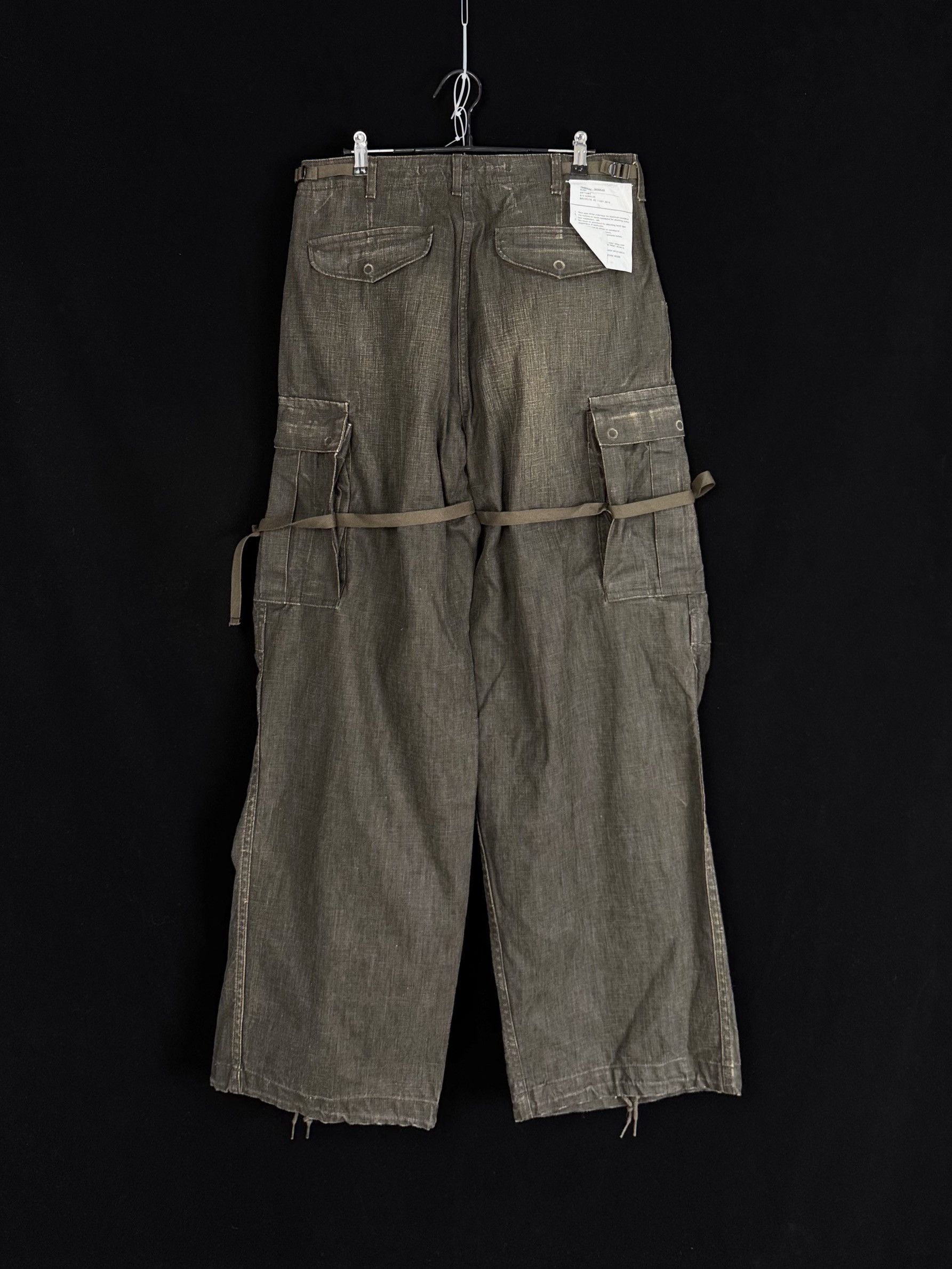 R13 UNWORN* R13 MARK MILITARY CARGO PANTS - BLACK CANVAS Size US 30 / EU 46 - 9 Thumbnail
