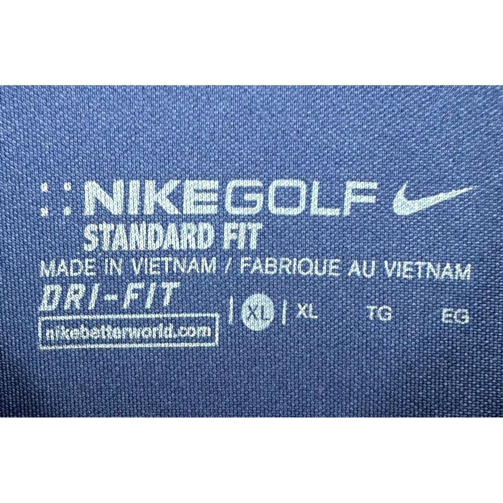 Nike Nike Golf Shirt Mens XL Dri-Fit Polo Dark Navy Button Short Sleeve Athletic Casual Size US XL / EU 56 / 4 - 4 Thumbnail