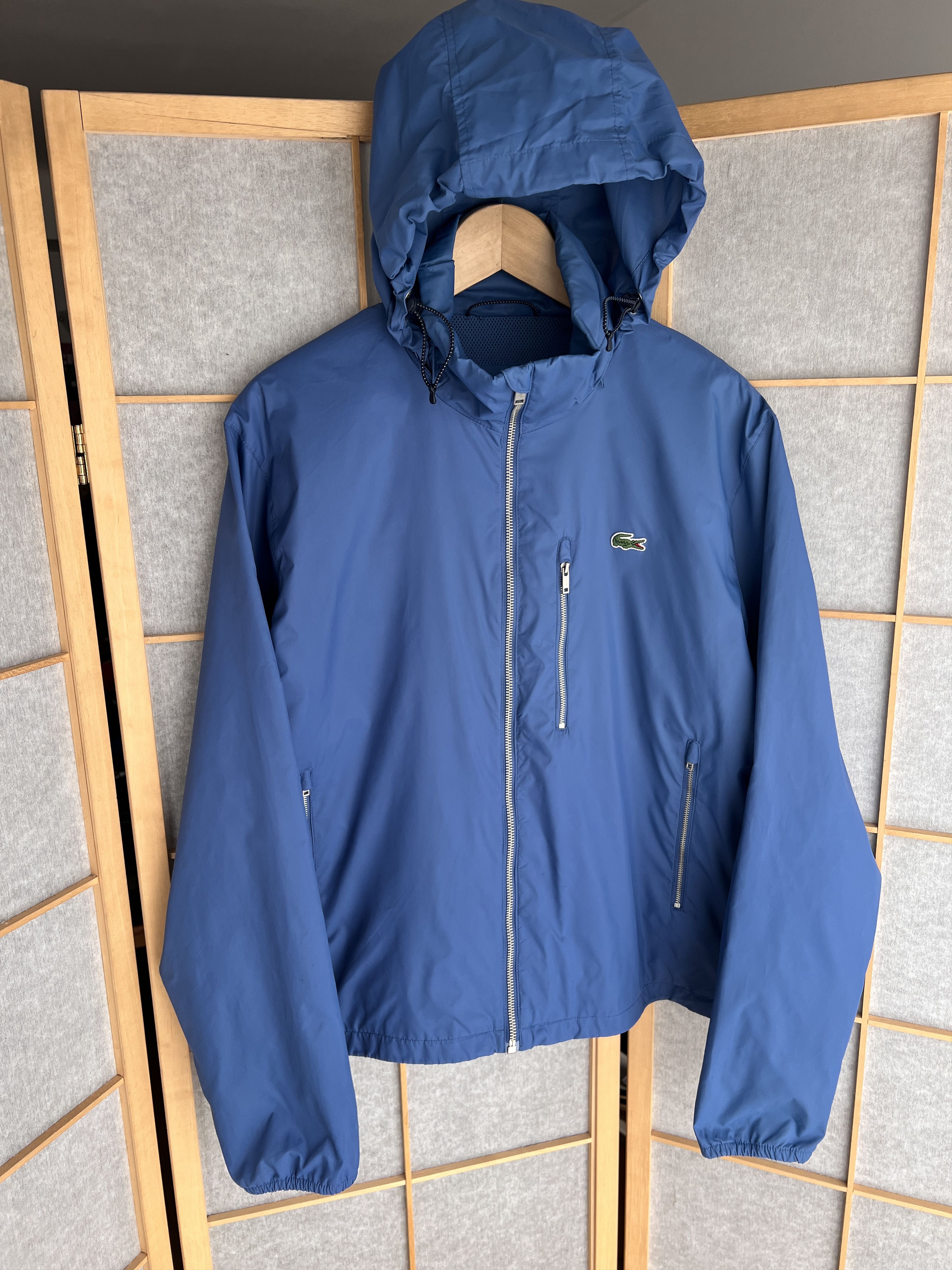 Lacoste Rare! Lacoste vintage nylon hooded jacket windbreaker luxury Size US M / EU 48-50 / 2 - 11 Thumbnail