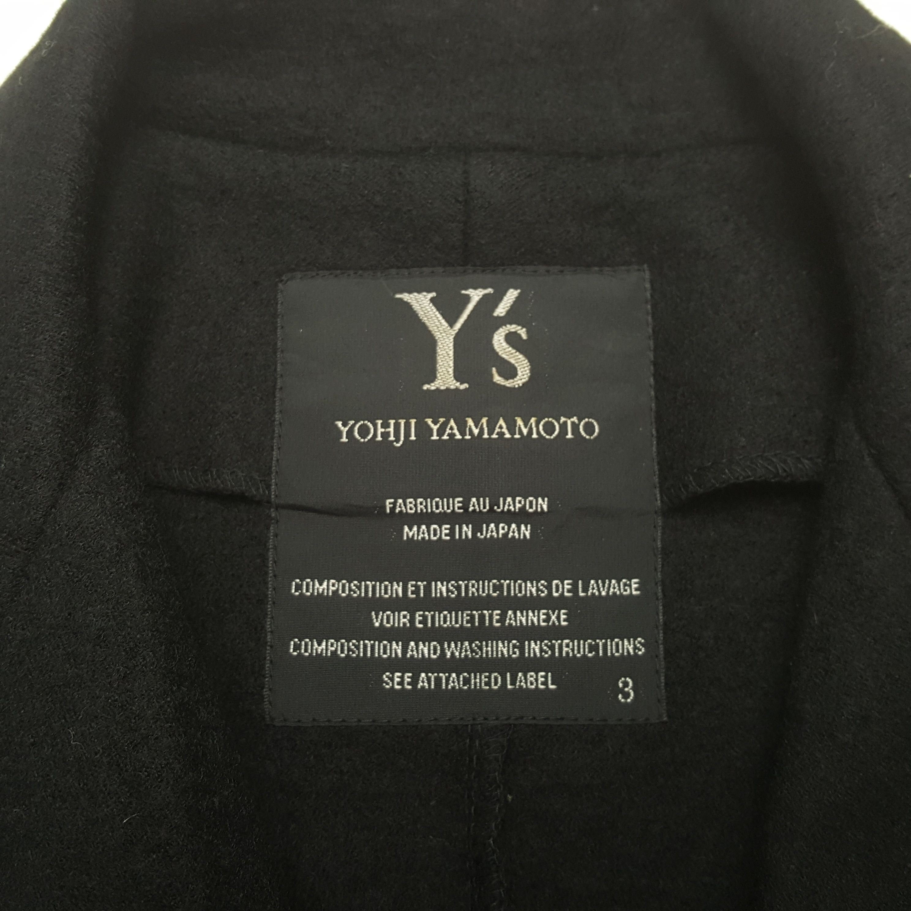 Yohji Yamamoto Y's by Yohji Yamamoto Japanese Designer Jacket C296N28 Size US XXS / EU 40 - 6 Thumbnail