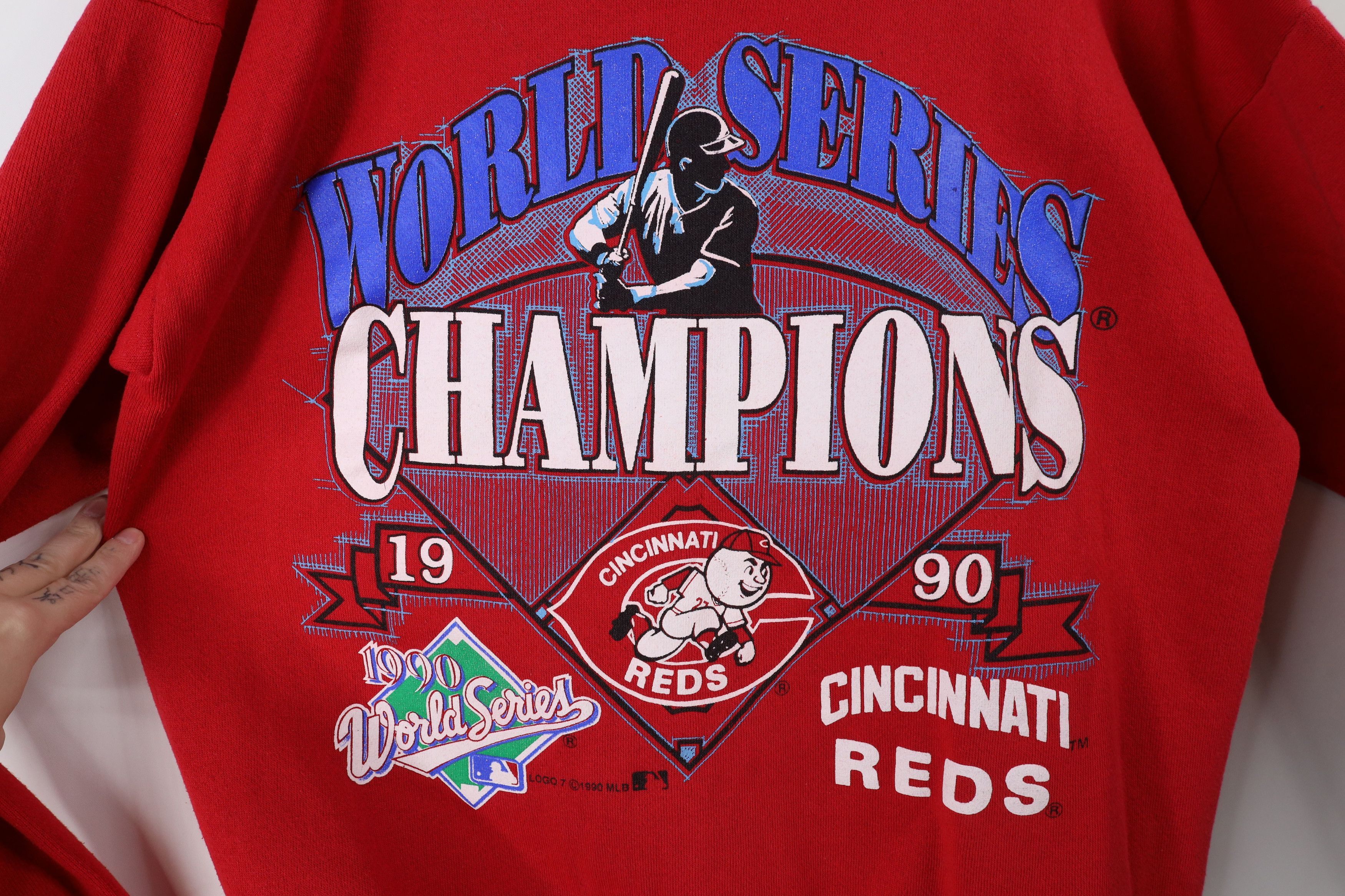 Vintage Vintage 90s Champs Cincinnati Reds Baseball Sweatshirt USA Size US XL / EU 56 / 4 - 4 Thumbnail