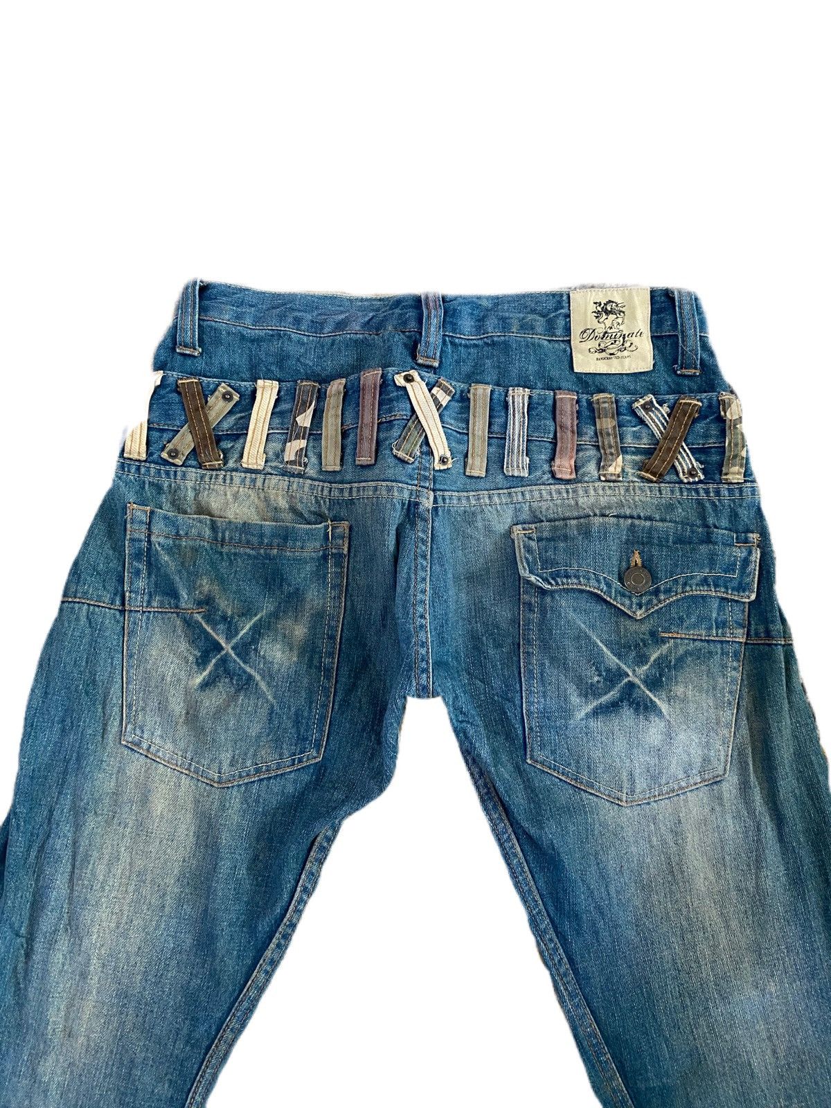 Japanese Brand DOMINATE HANDCRAFTED JEANS DOUBLE WAIST DESIGN RARE Size US 33 - 6 Thumbnail