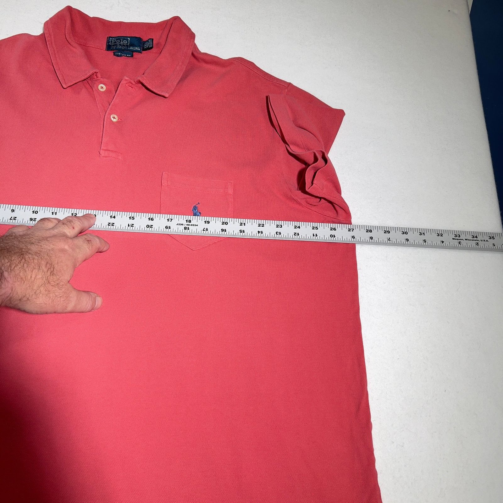 Polo Ralph Lauren Polo by Ralph Lauren Custom Fit Polo Blue Pony XXL Pink Size US XXL / EU 58 / 5 - 5 Thumbnail