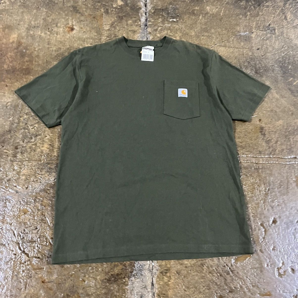 Carhartt × Vintage Crazy Y2K Carhartt Pock Tee Essential Workwear Skater NWT Size US XL / EU 56 / 4 - 2 Thumbnail