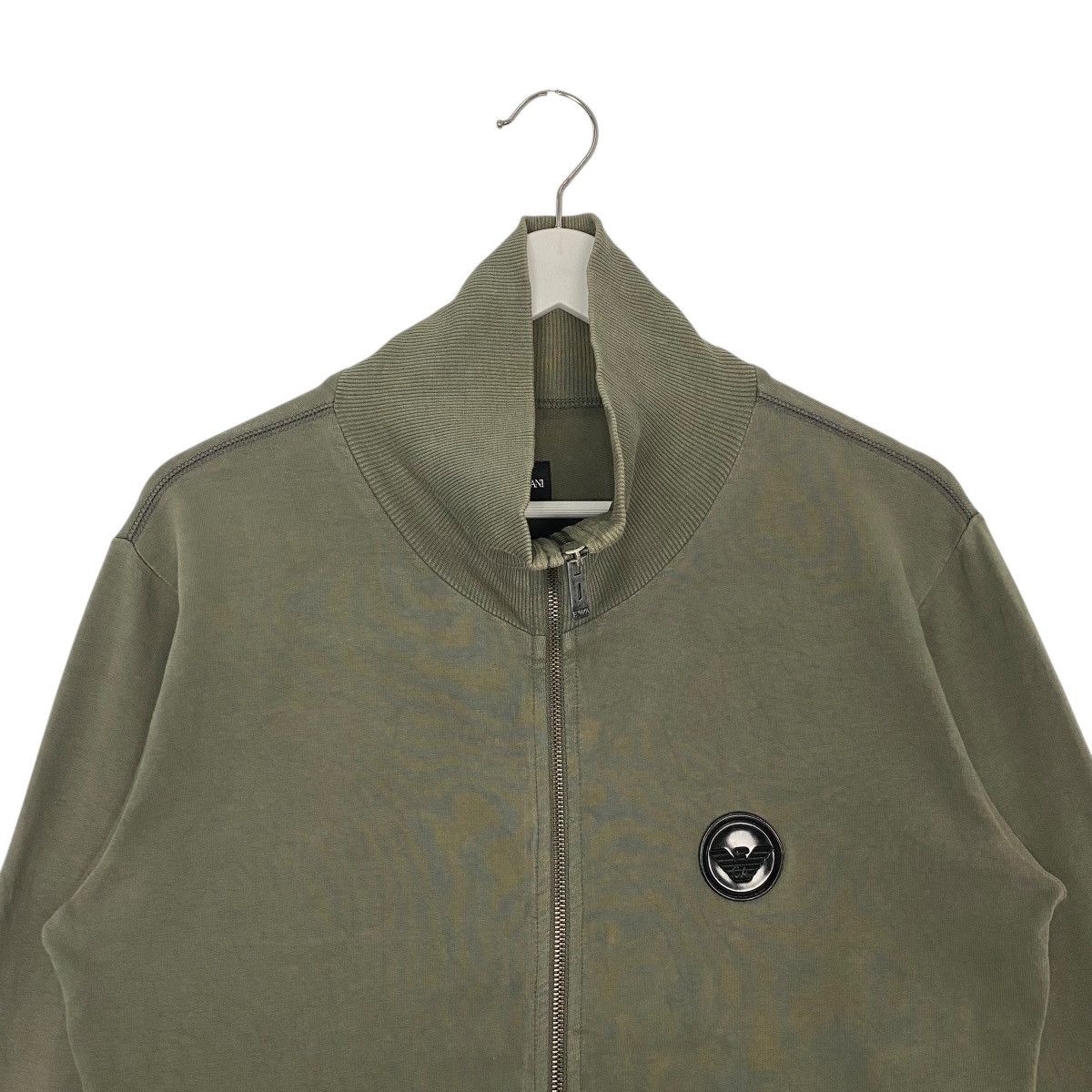 Vintage Vintage Emporia Armani Full Zip Sweatshirt Green Pullover S Size US S / EU 44-46 / 1 - 4 Thumbnail