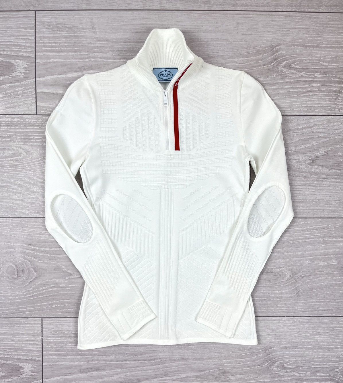 Prada Prada Linea Rossa Tech Ski Zip Top Sweater Size S / US 4 / IT 40 - 3 Thumbnail