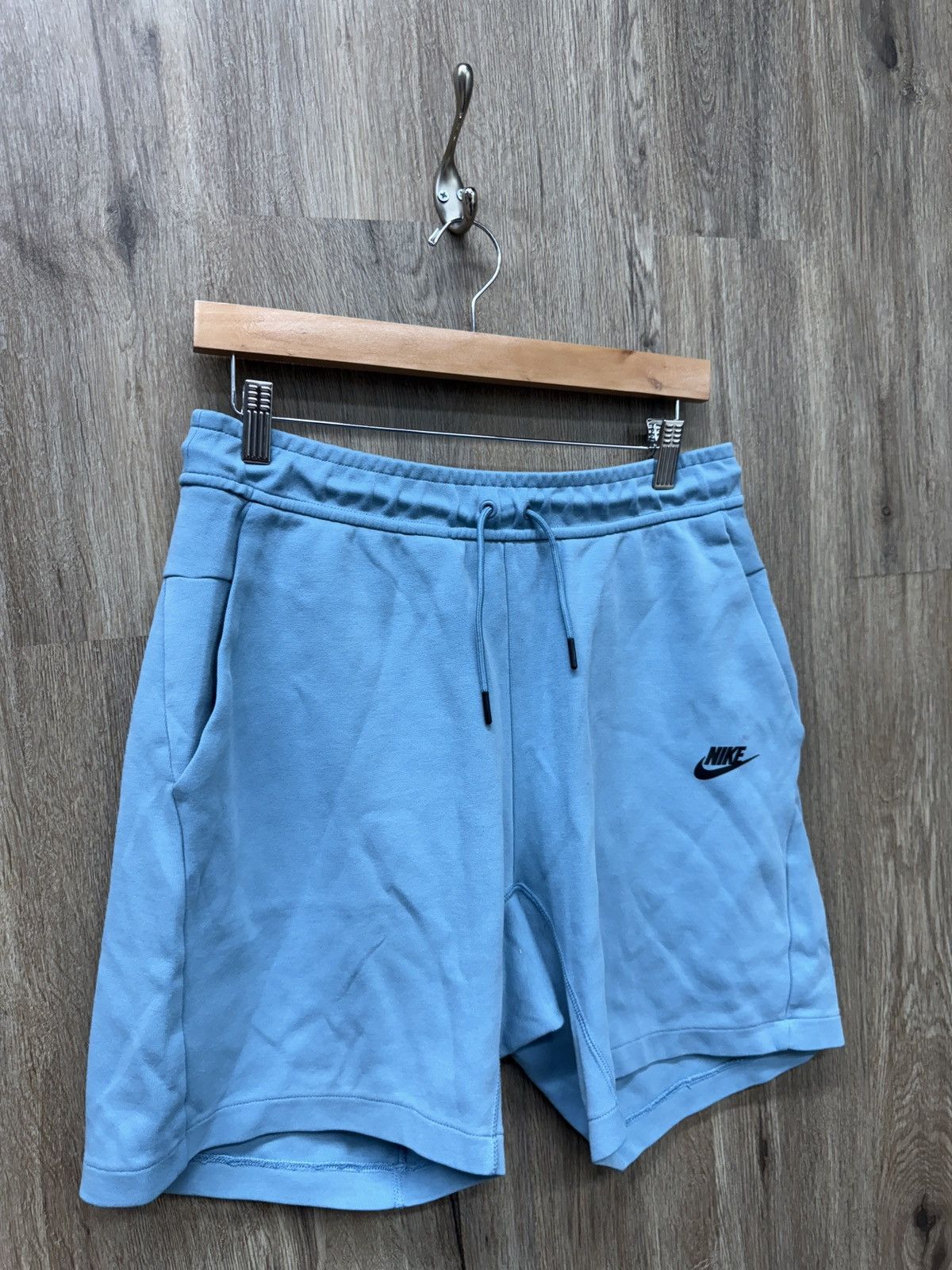 Nike Nike Tech Baby Blue Shorts Size US 31 - 2 Thumbnail
