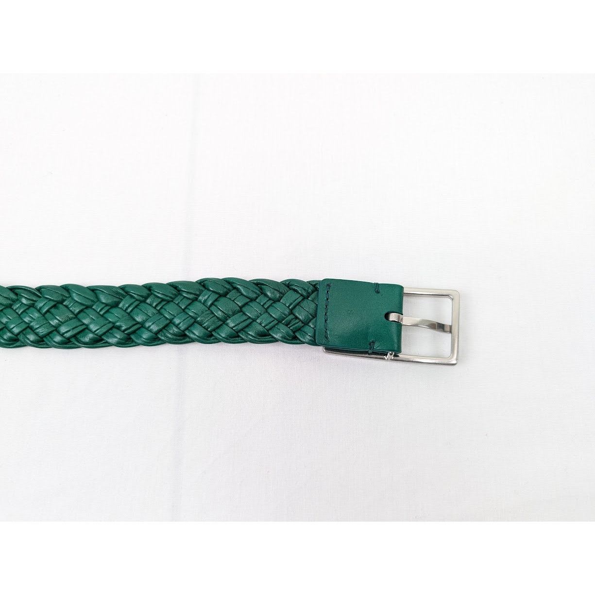 Bottega Veneta o1rshd1 Size: S / Intreccio Paper Belt in Racing Green Size ONE SIZE - 8 Thumbnail