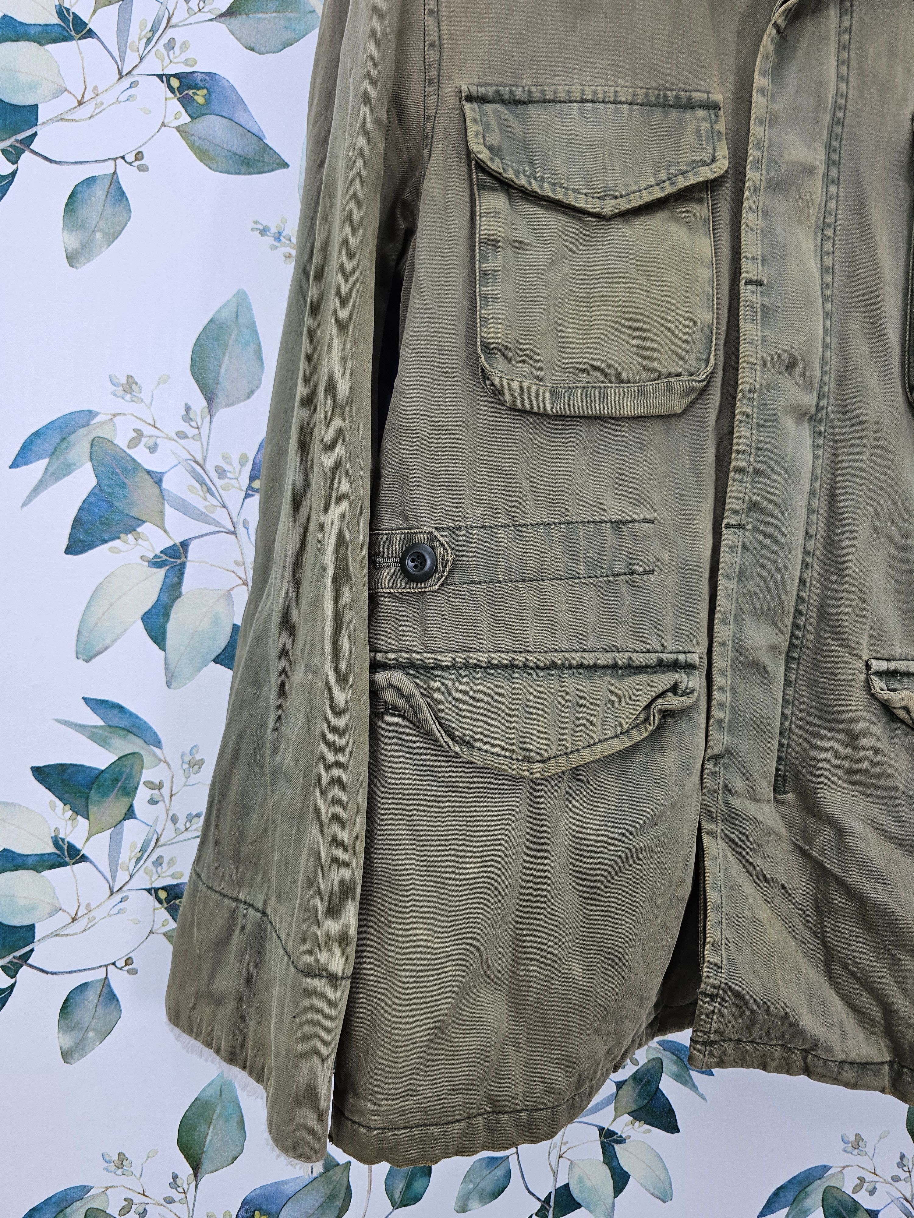 PPFM PPFM Punk Bondage Military Faded Parka Jacket J0131 Size US L / EU 52-54 / 3 - 4 Thumbnail