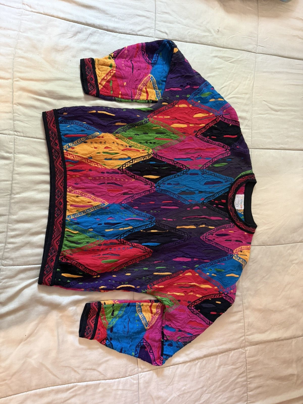Coogi VTG Coogi Australia Bold Colorful Textured Sweater Medium Size US M / EU 48-50 / 2 - 2 Thumbnail