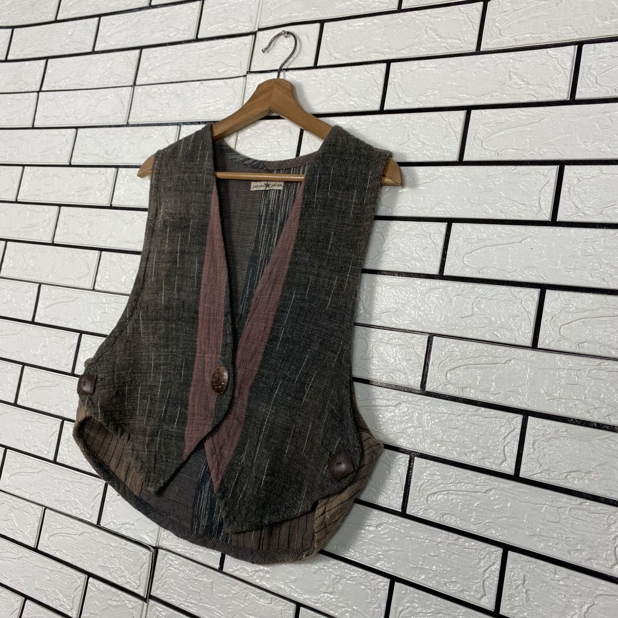 Japanese Brand Vintage Jalan Jalan Vest Traditional Japan Issey Miyake Size US M / EU 48-50 / 2 - 3 Thumbnail