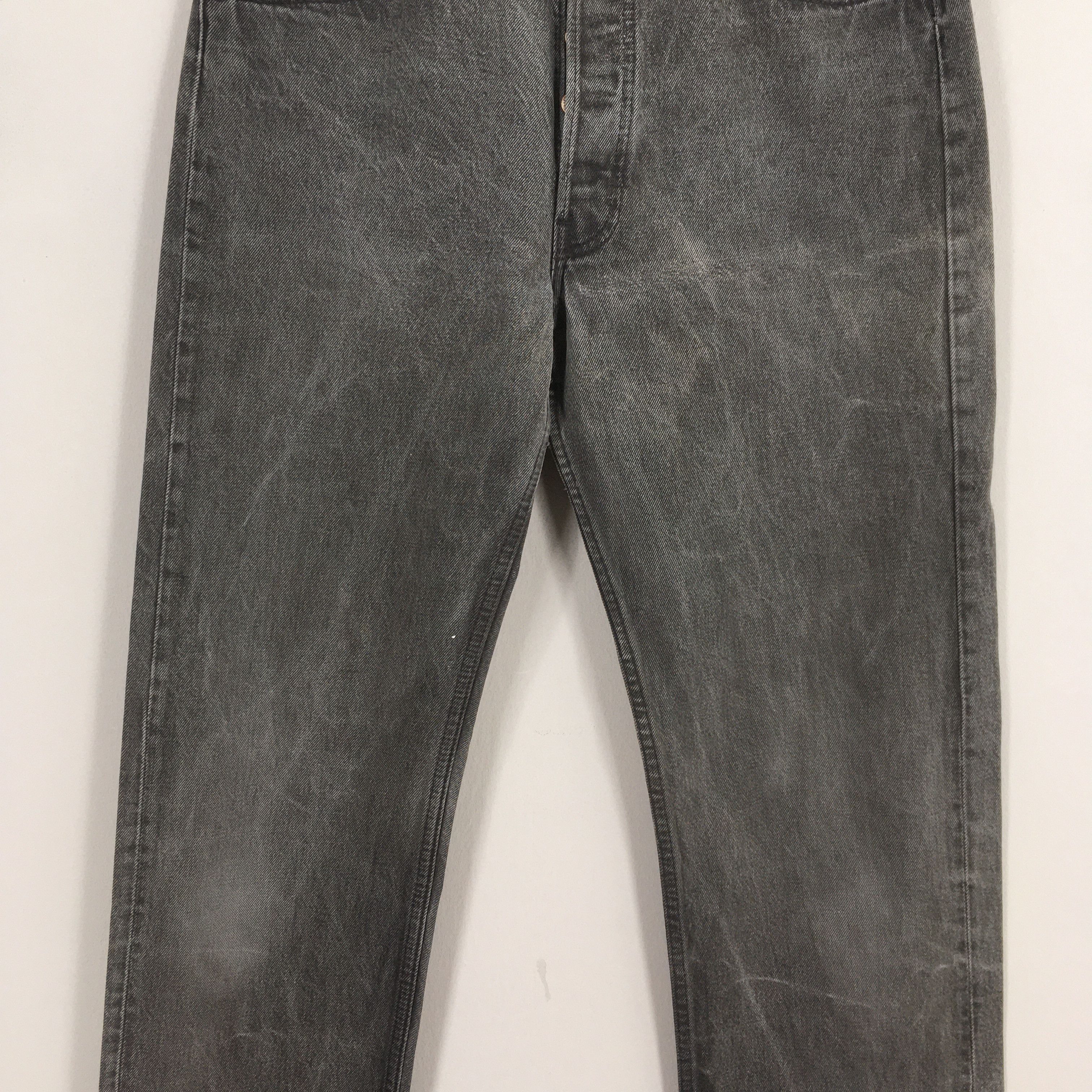 Levi's Size 29x28.5 Vintage 90s Levi's 501 Black Jeans S1051 Size US 29 - 3 Thumbnail