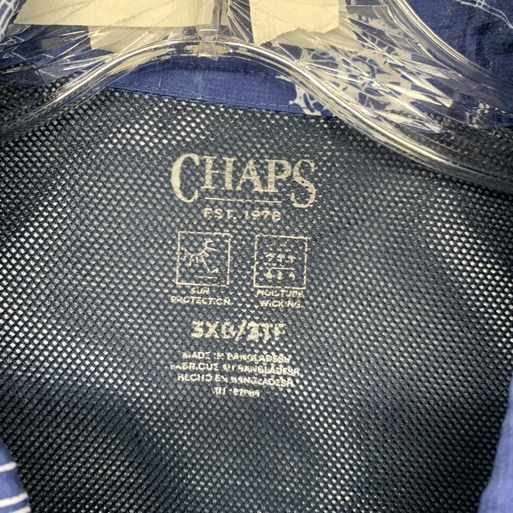 Chaps Mens Shirt Outdoor Fishing All Over Nautical Print Lightweight Thin Pockets 3XL Size US XXL / EU 58 / 5 - 3 Thumbnail