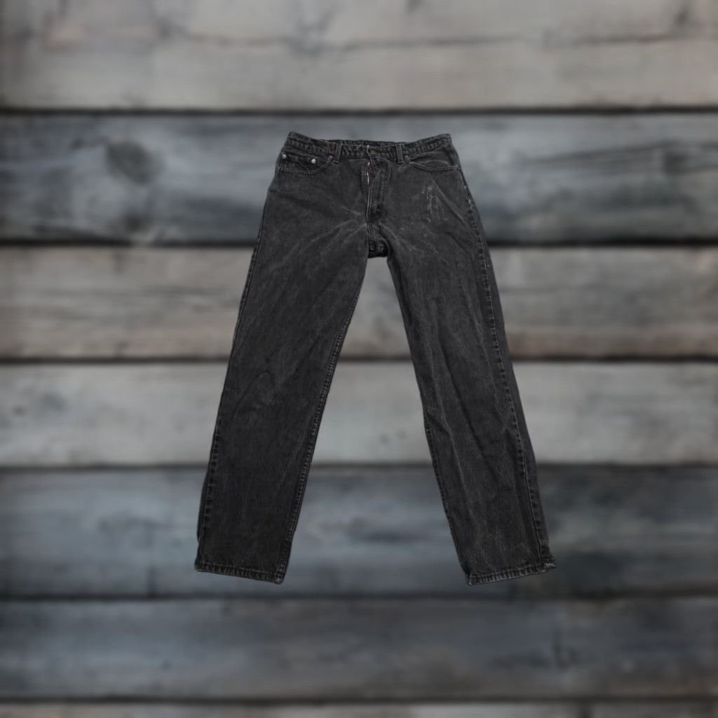 Levi's Levi's 550 Jeans Men's Black Dark Wash Relaxed Straight 38x32 Denim Cotton USA Made West Punch Belt Loops 5-Pocket Size US 38 / EU 54 - 1 Thumbnail