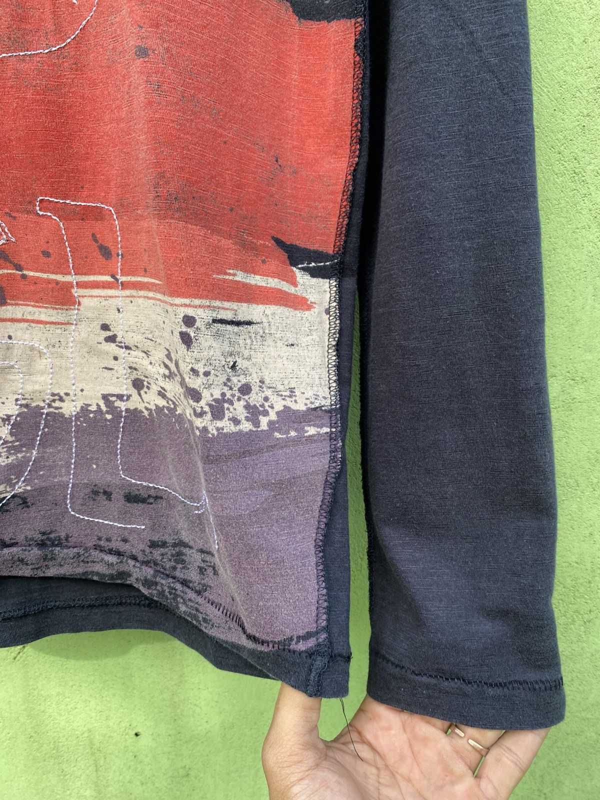 Desigual Desigual Avant-Garde Brushstroke Painted Face Graphic Shirt Size US M / EU 48-50 / 2 - 7 Thumbnail