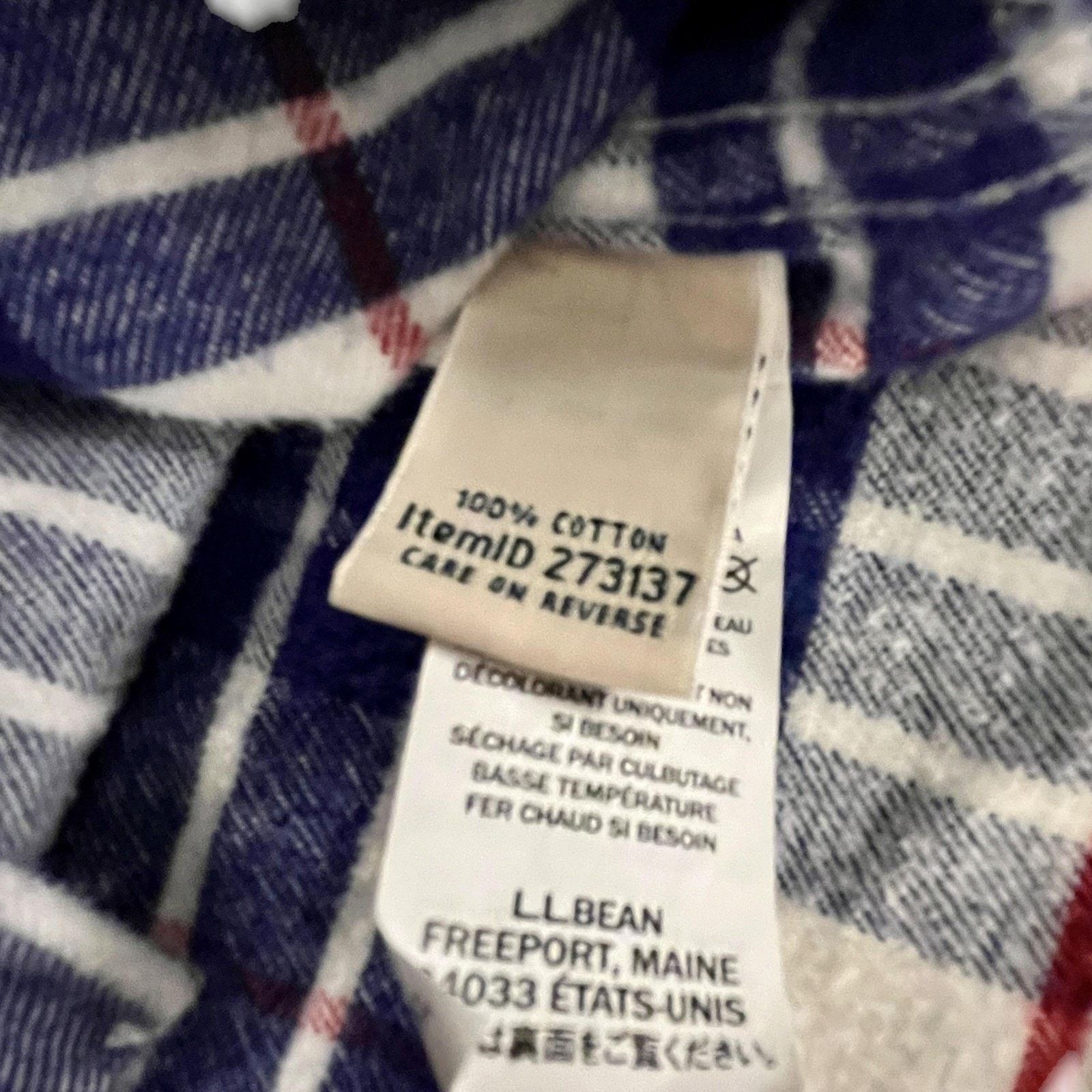 L.L. Bean L.L. Bean Shirt Mens M Blue Plaid Flannel long sleeve Size US M / EU 48-50 / 2 - 3 Thumbnail