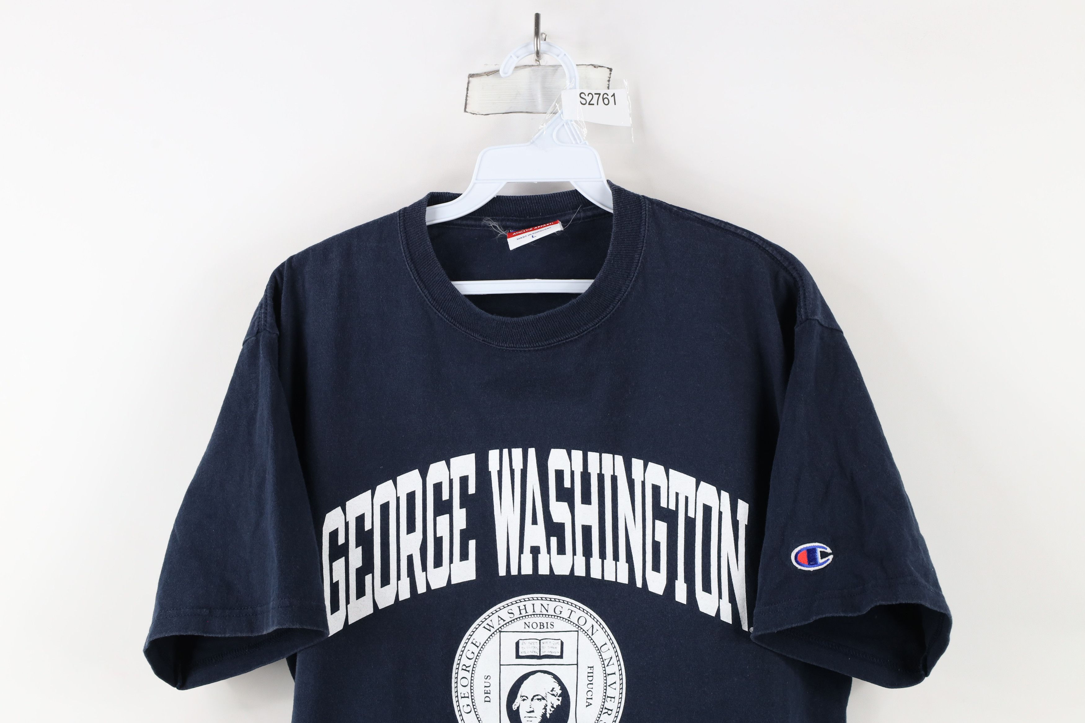 Champion × Vintage Vintage Champion Spell George Washington University T-Shirt Size US L / EU 52-54 / 3 - 2 Thumbnail