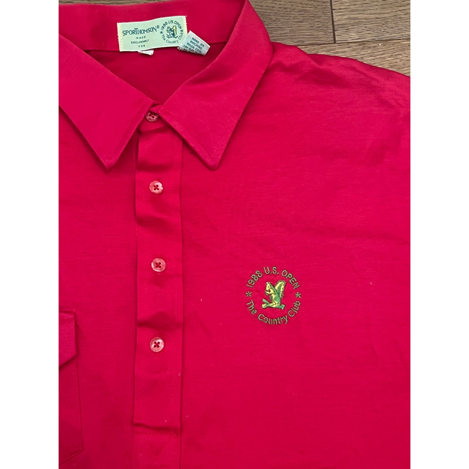 Other Vintage 1988 US Open The Country Club Red Polo SporThomson Size US XL / EU 56 / 4 - 2 Thumbnail