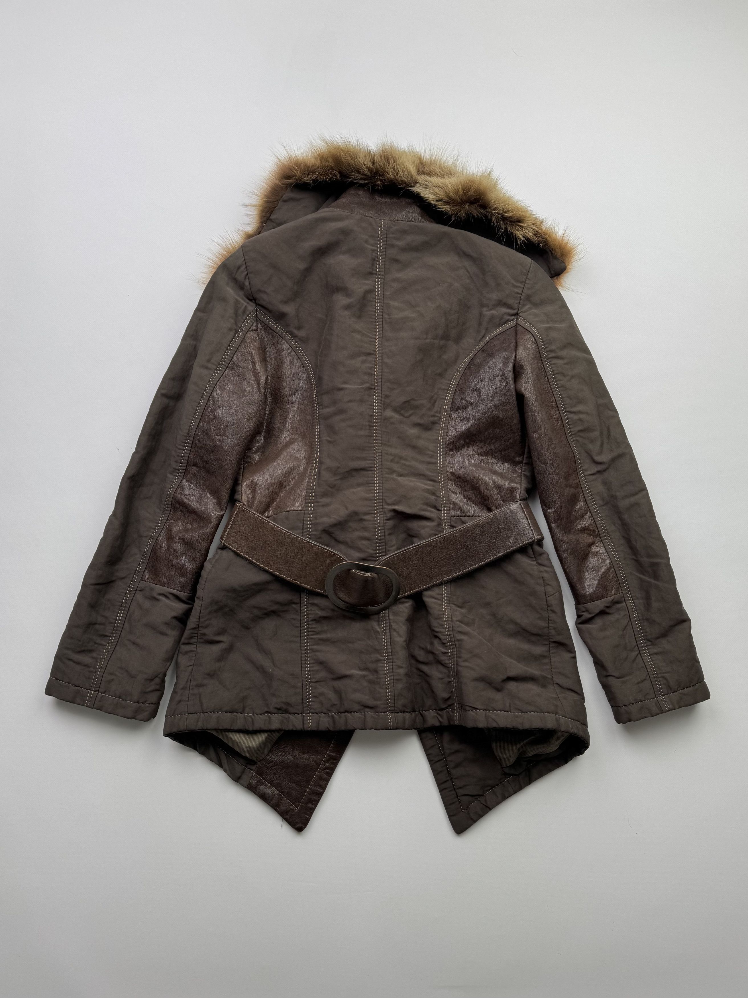 Vintage Vintage Jacket With Fur Neck Leather Details B295(V154)E2 Size M / US 6-8 / IT 42-44 - 8 Thumbnail