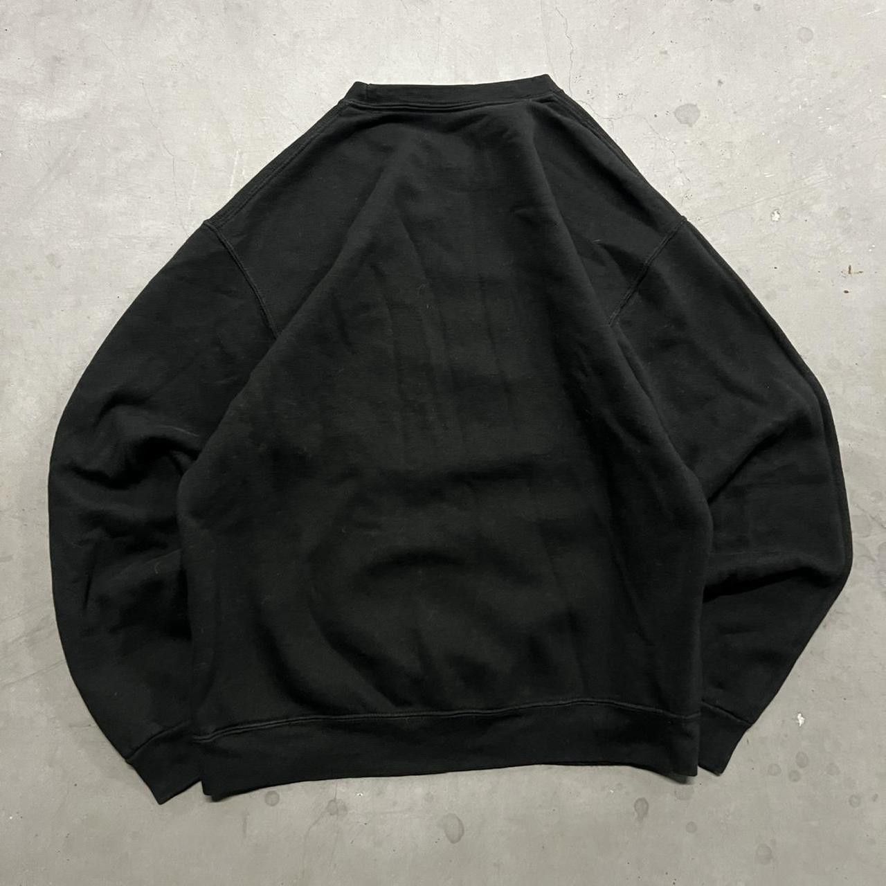 Vintage Vintage Y2K Blank Black Minimalist Essential Sweatshirt! Size US M / EU 48-50 / 2 - 2 Thumbnail