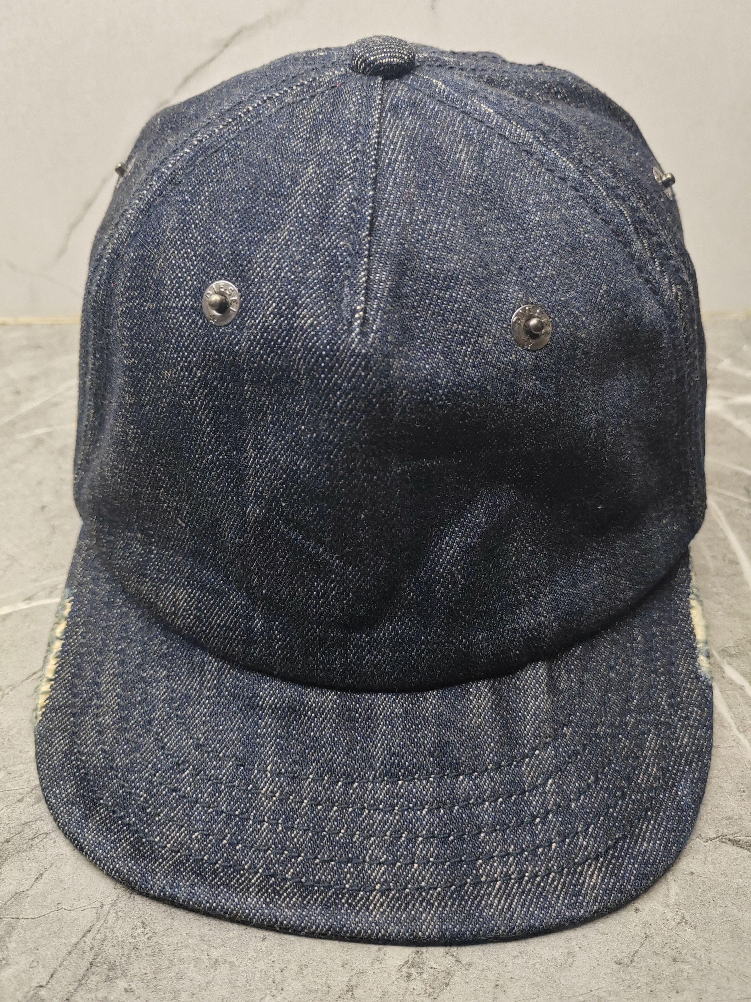 Diesel Vintage Diesel Denim Japanese Distressed Style Cap Hat Size ONE SIZE - 3 Thumbnail