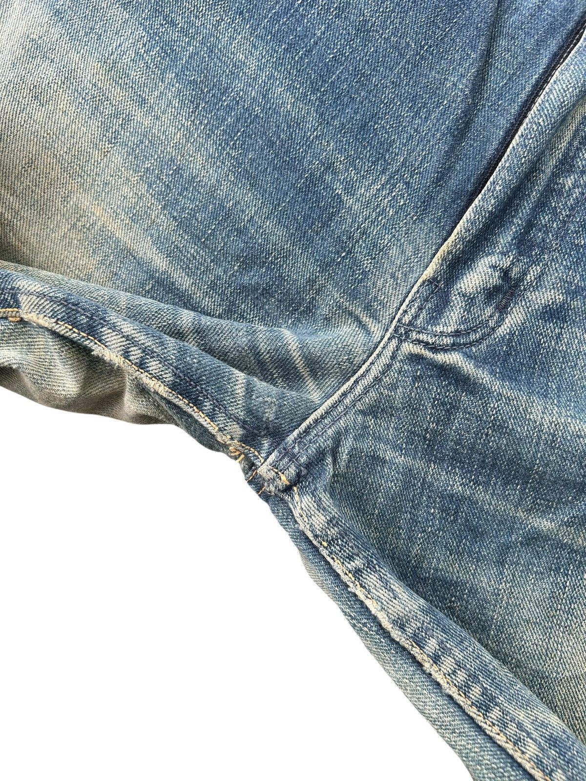 Kapital × Vintage × Wrangler VINTAGE WRANGLER BLUE BELL SELVEDGE DISTRESSED RUSTY DENIM Size US 30 / EU 46 - 12 Thumbnail