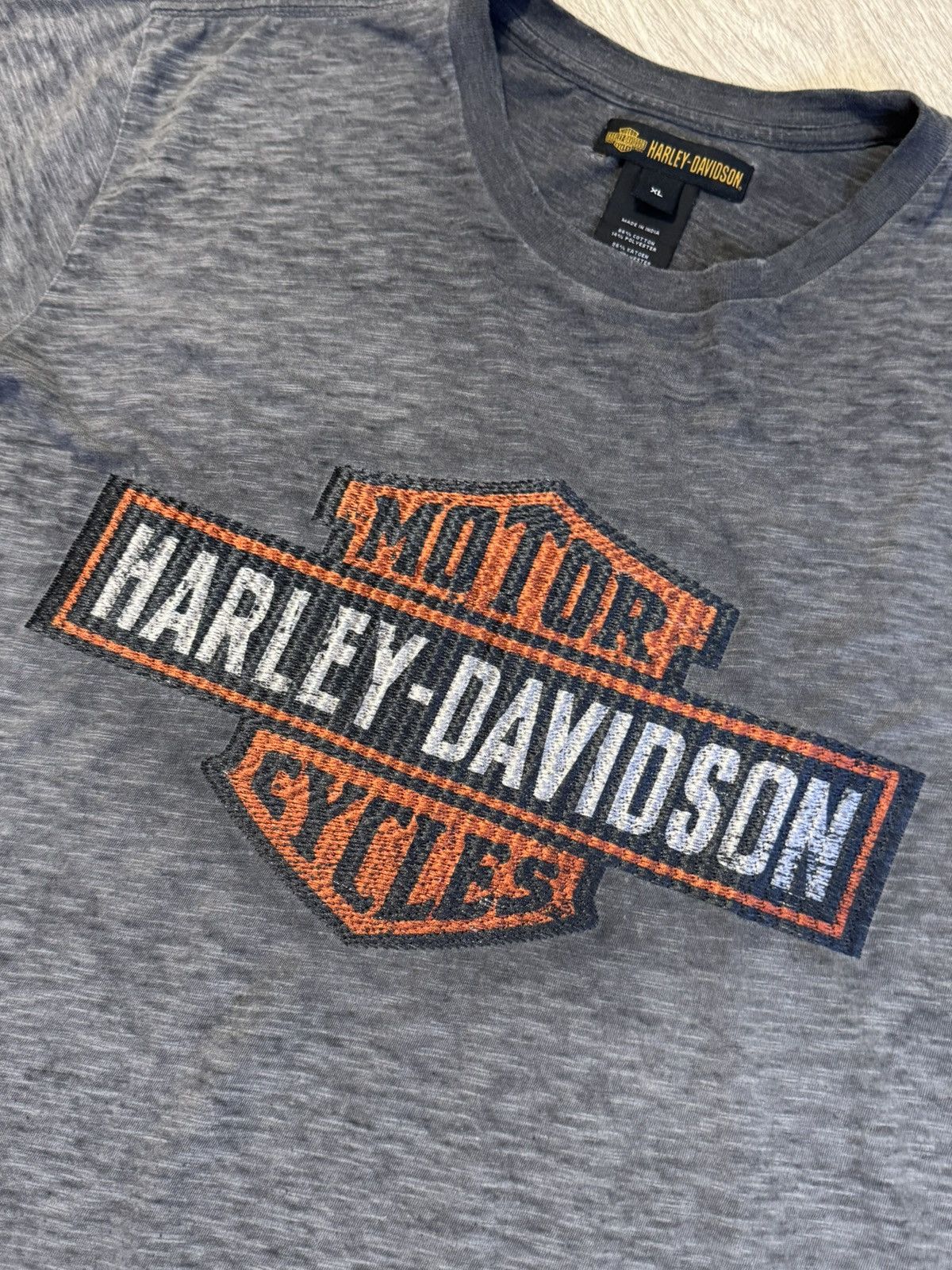 Harley Davidson 🔷Vintage Harley Davidson Big logo T-shirt 90s🔷 Size US XL / EU 56 / 4 - 4 Thumbnail