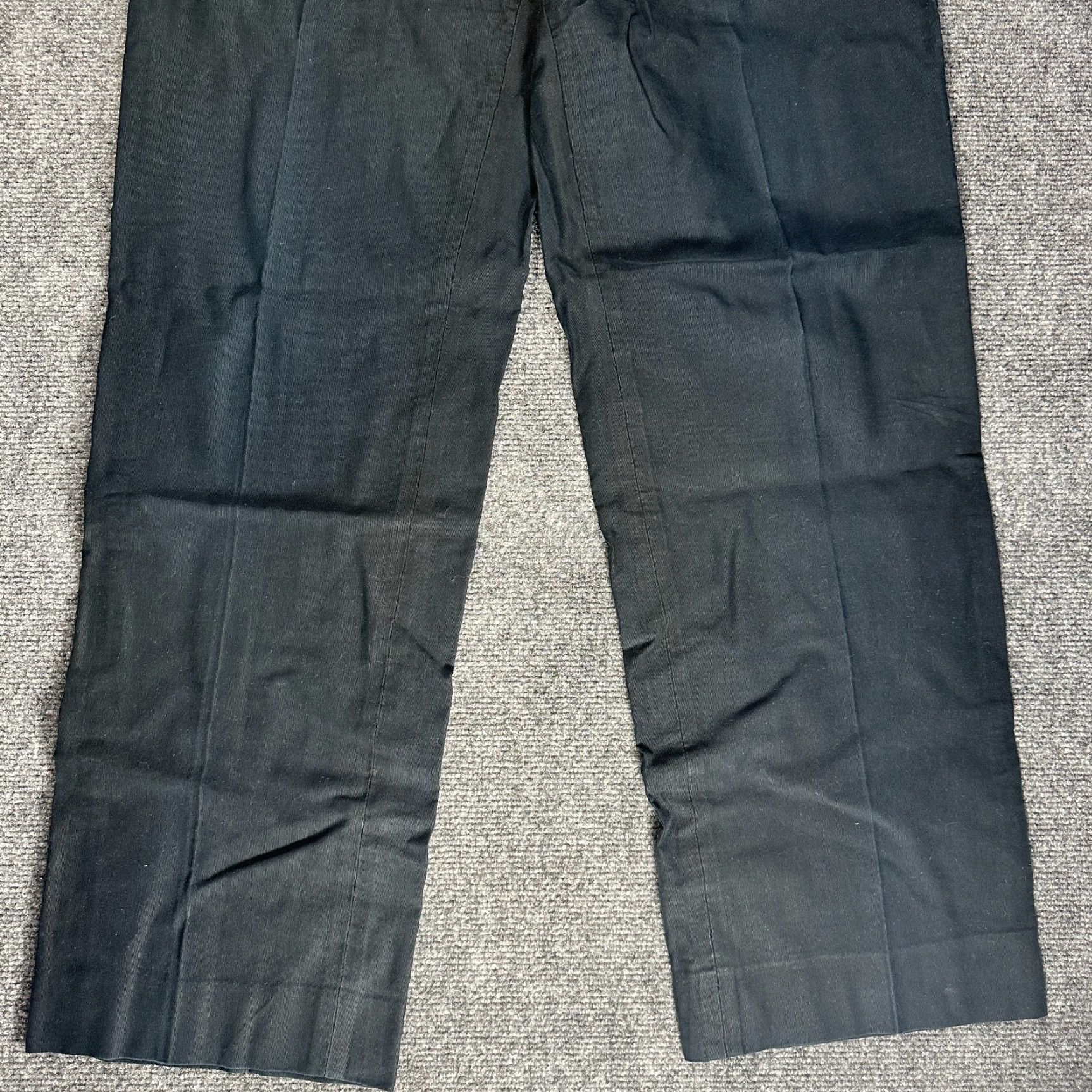 Faconnable Façonnable Pants Mens 34 Straight Leg Chino Blue Cotton Flat Front Pockets Size US 34 / EU 50 - 2 Thumbnail