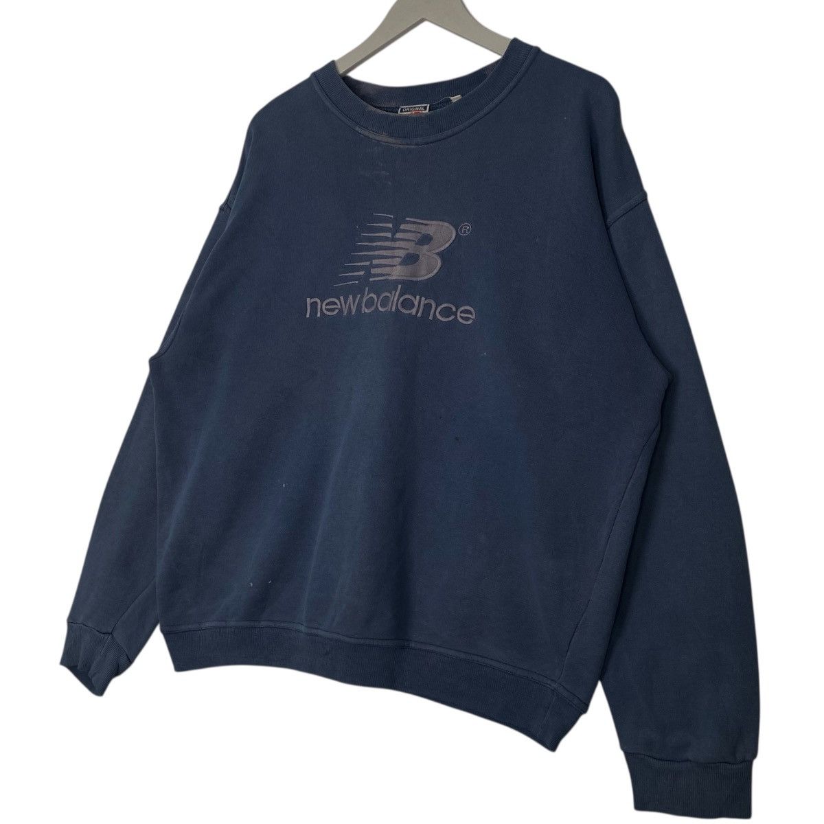 Vintage Vintage New Balance Print Crewneck Sweatshirt Blue Size L Size US L / EU 52-54 / 3 - 2 Thumbnail