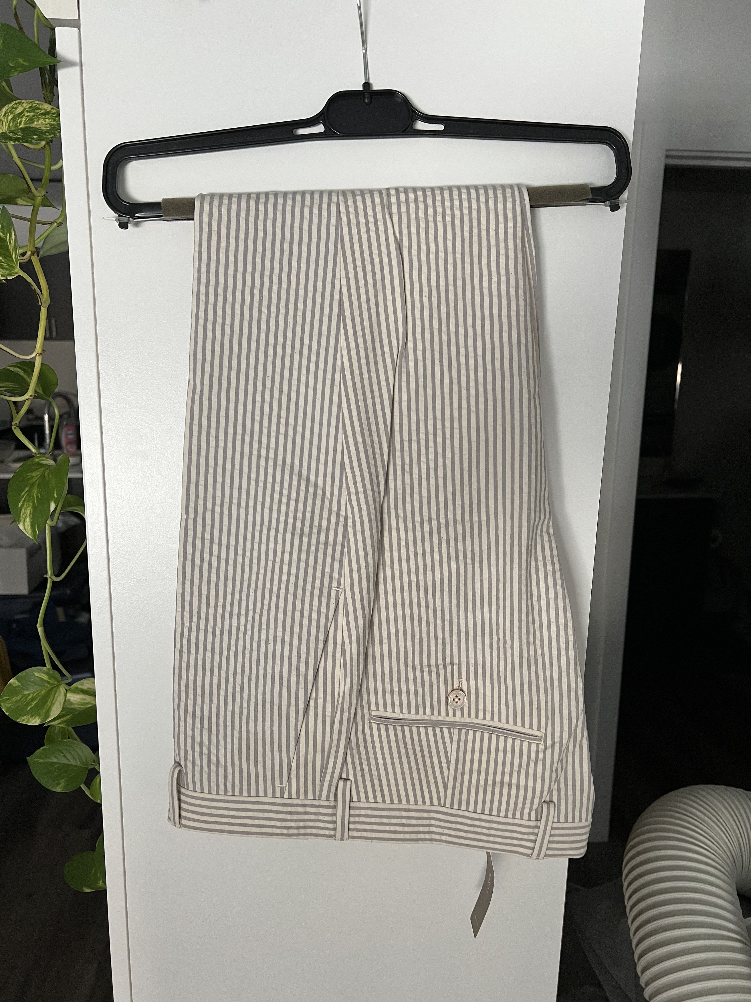 J.Crew Ludlow Seersucker Striped Pants Size US 30 / EU 46 - 1 Thumbnail