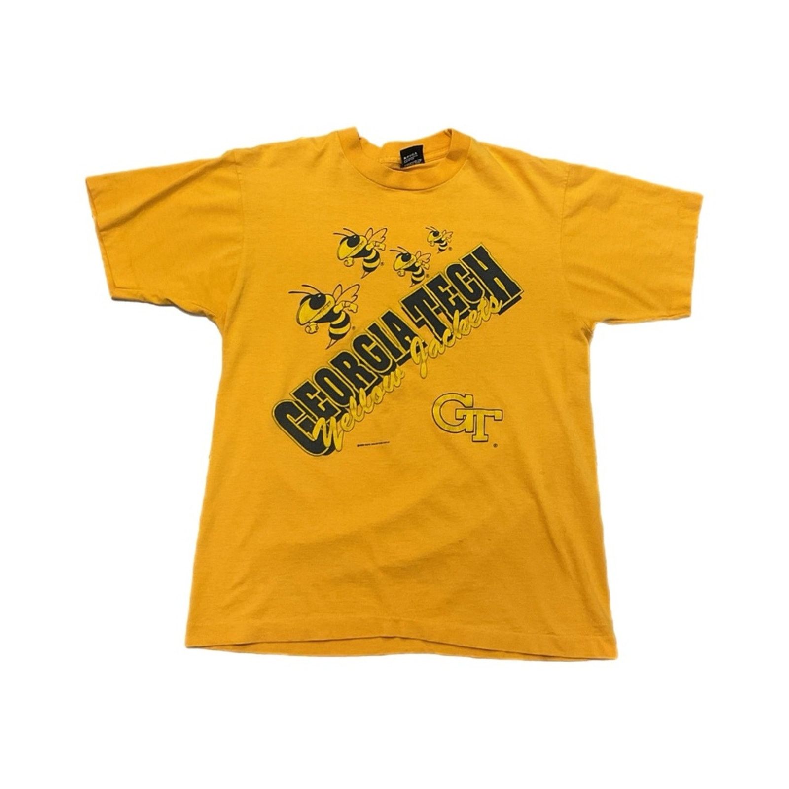 Vintage Vintage 80s Georgia Tech Yellow Jackets T-Shirt Size US L / EU 52-54 / 3 - 1 Thumbnail