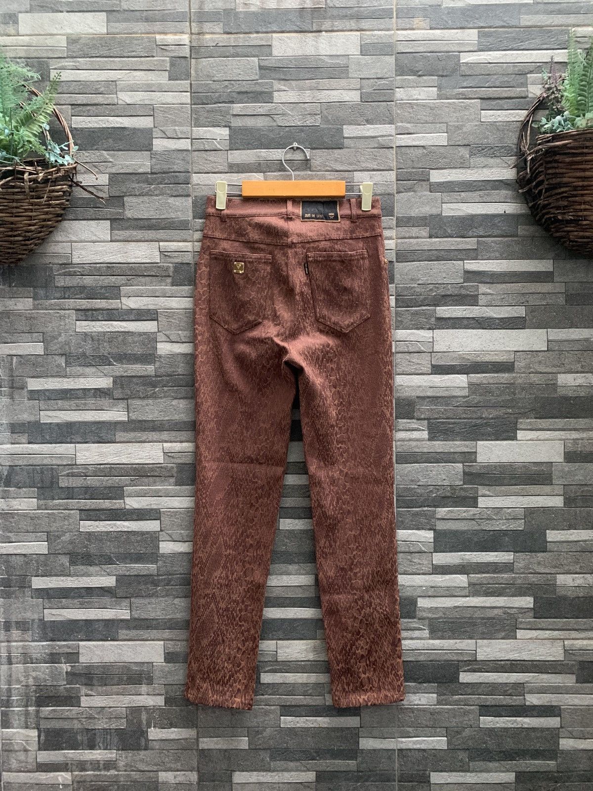 MCM Vintage MCM Jeans De Luxe Snakeskin Pants Size 30" / US 8 / IT 44 - 1 Thumbnail