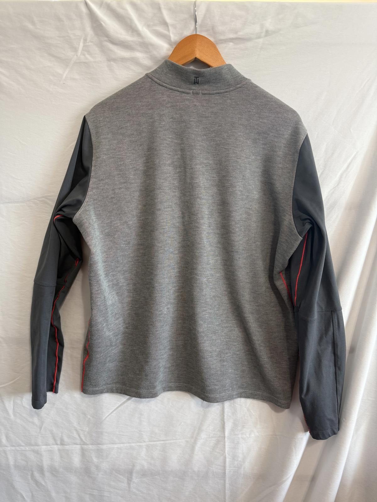 Nike Nike Tiger Woods Collection 1/2 Zip Pullover Gray L Size ONE SIZE - 4 Thumbnail