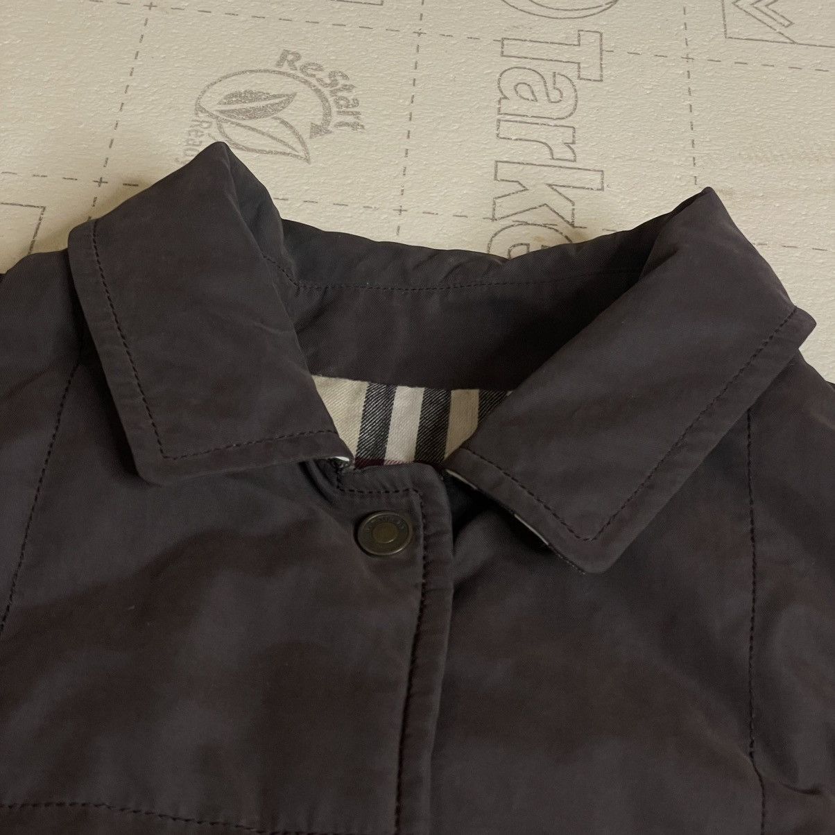 Burberry Burberry Quilted VINTAGE Jacket Nova check Diamond women's Size L / US 10 / IT 46 - 8 Thumbnail