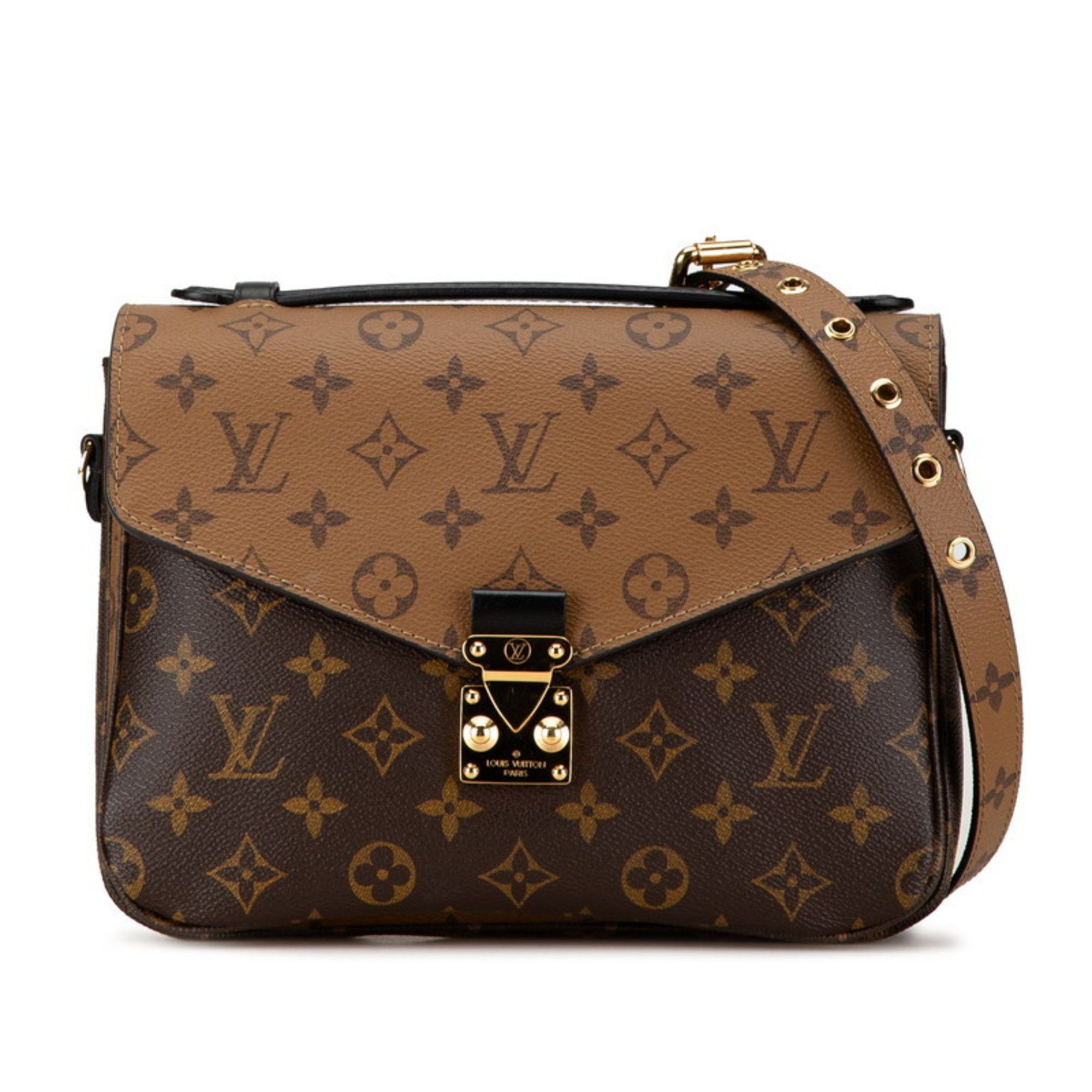 Louis Vuitton Monogram Reverse Pochette Metis MM Handbag Shoulder