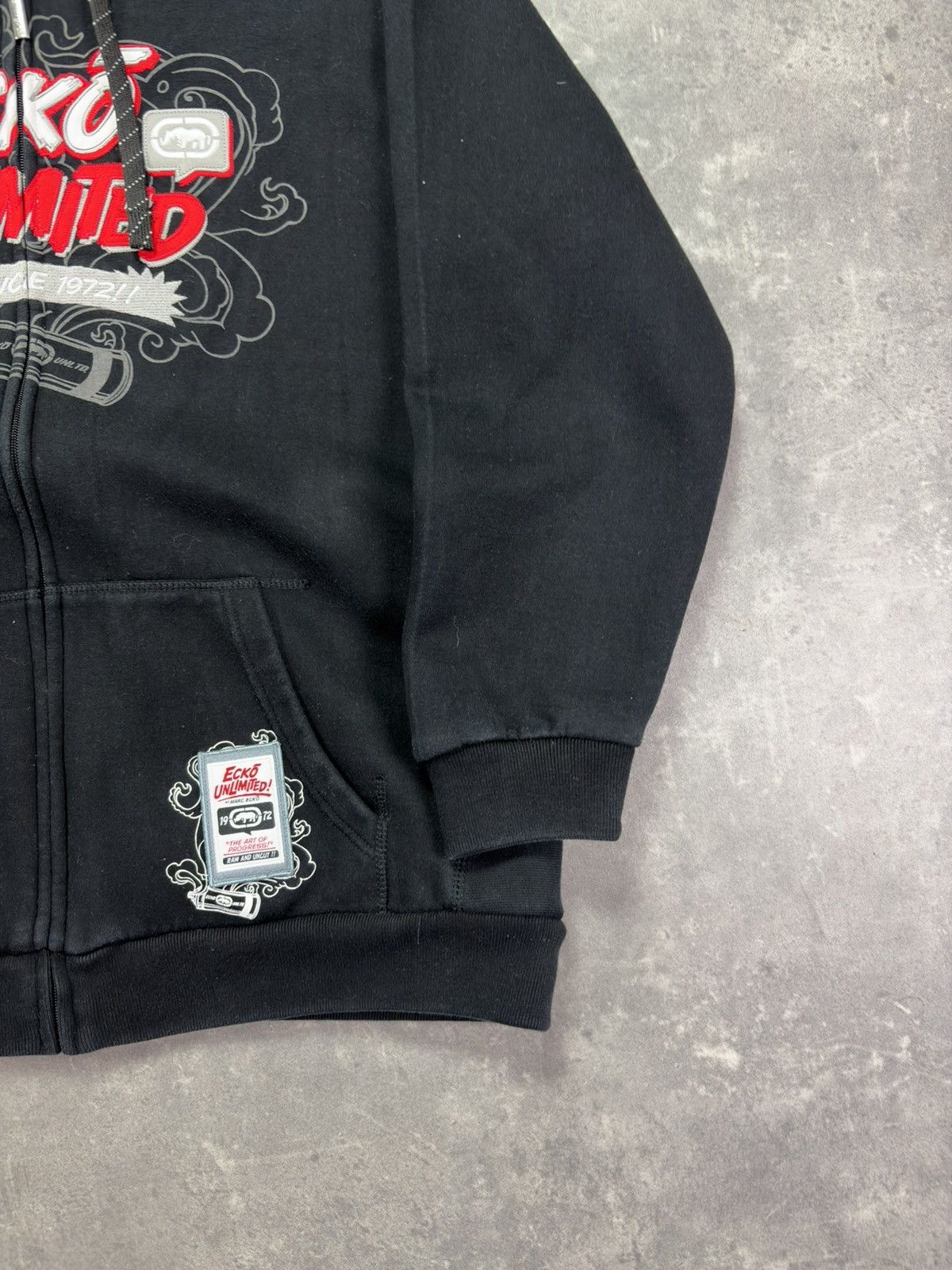 Ecko Unltd. 00s Ecko Unltd. Reversible AOP Printed Baggy Zip Hoodie XXL Size US XXL / EU 58 / 5 - 7 Thumbnail
